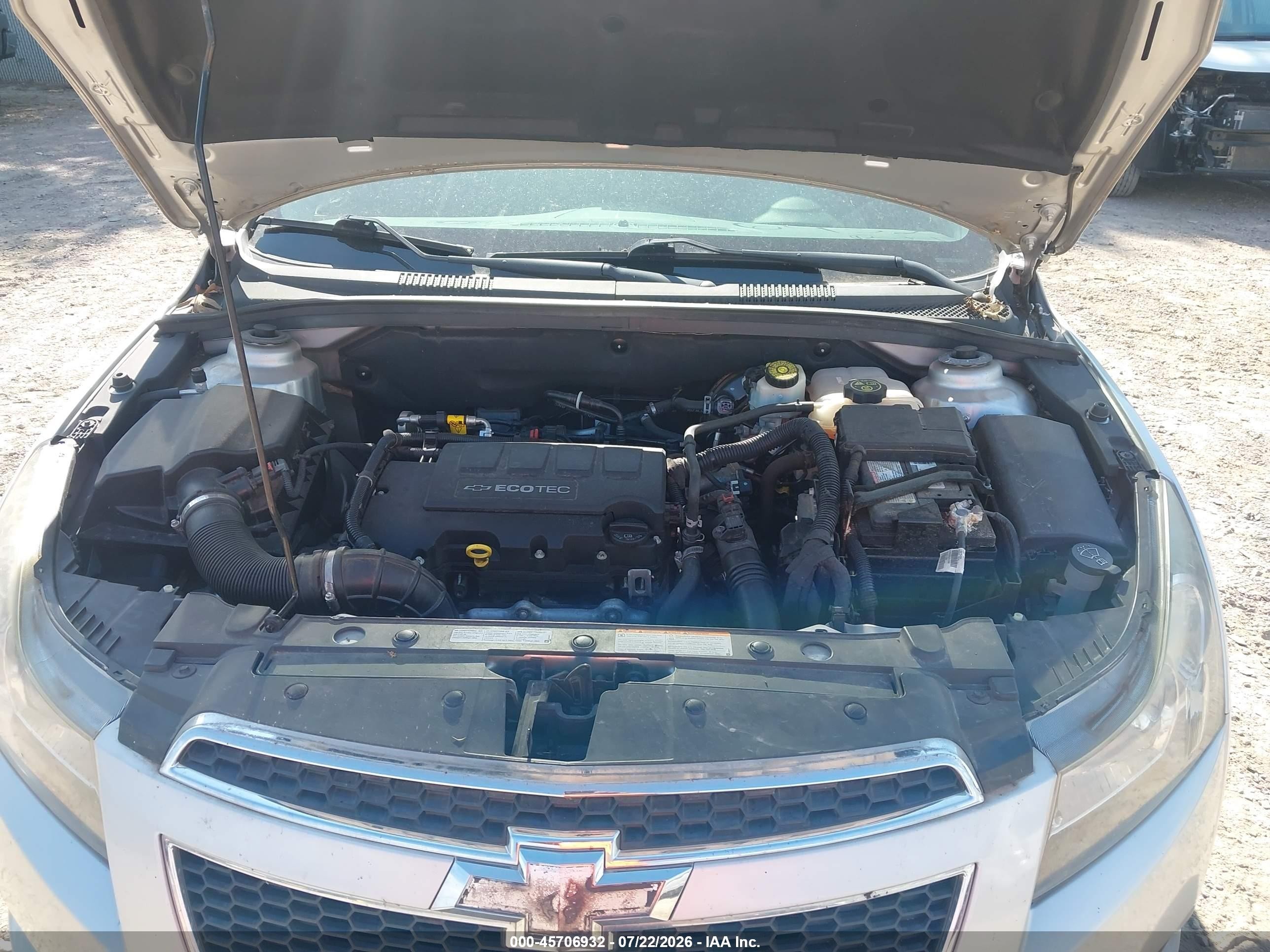 2014 Chevrolet Cruze Eco Auto Silver vin: 1G1PH5SB5E7234953