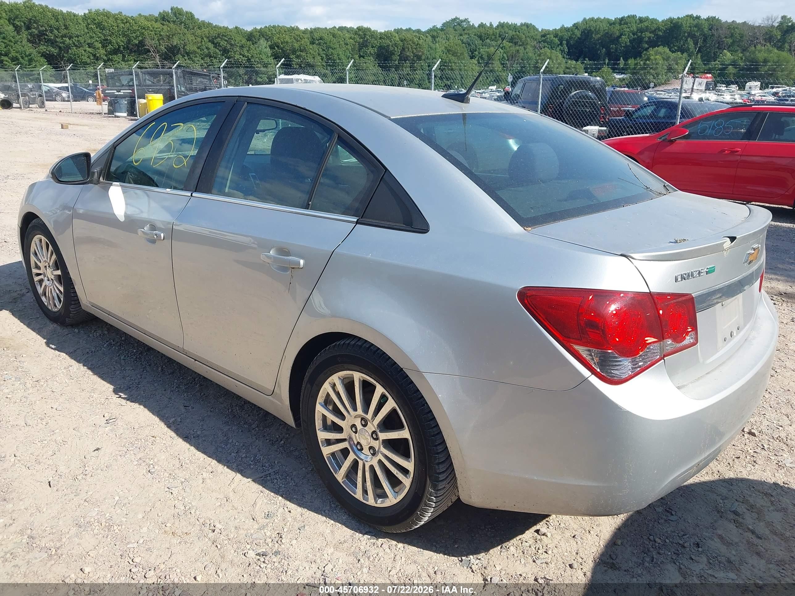 2014 Chevrolet Cruze Eco Auto Silver vin: 1G1PH5SB5E7234953