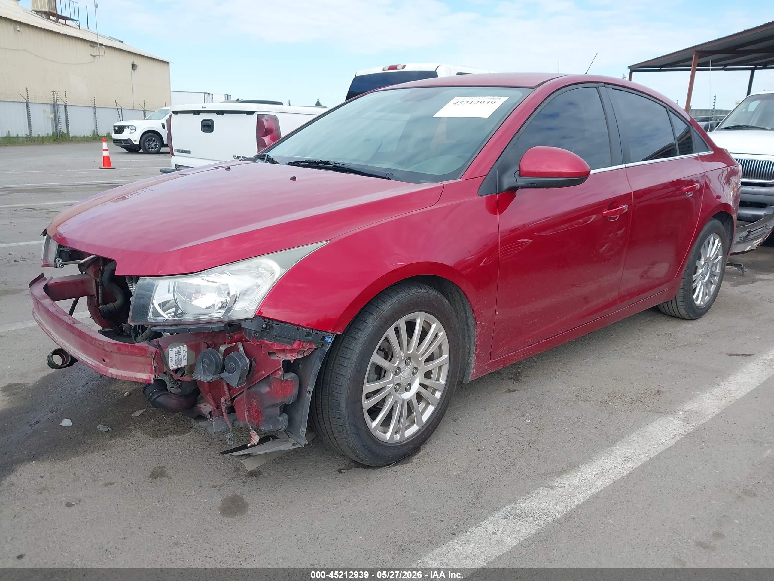 2013 Chevrolet Cruze Eco Auto Красный vin: 1G1PH5SB6D7111287