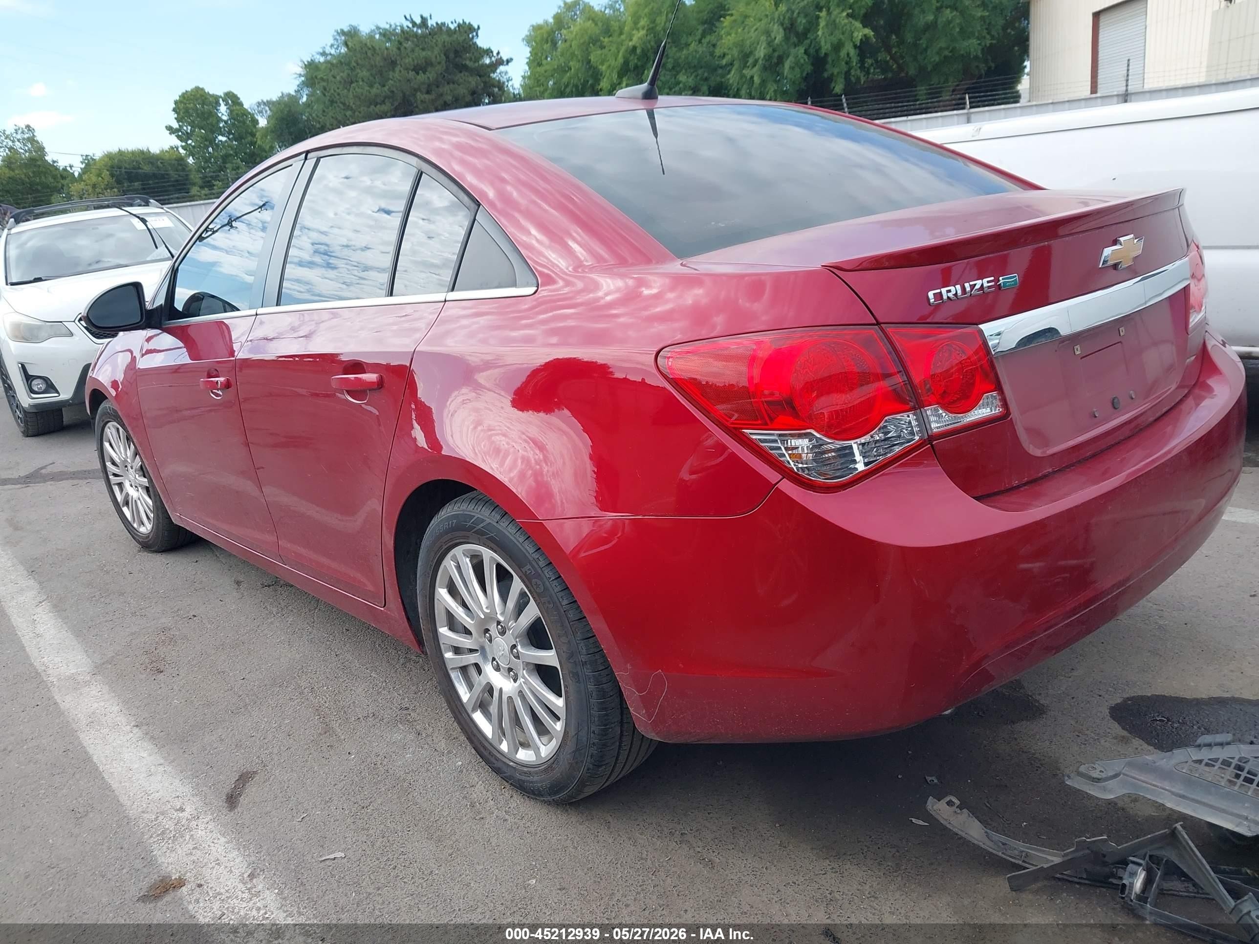 2013 Chevrolet Cruze Eco Auto Красный vin: 1G1PH5SB6D7111287