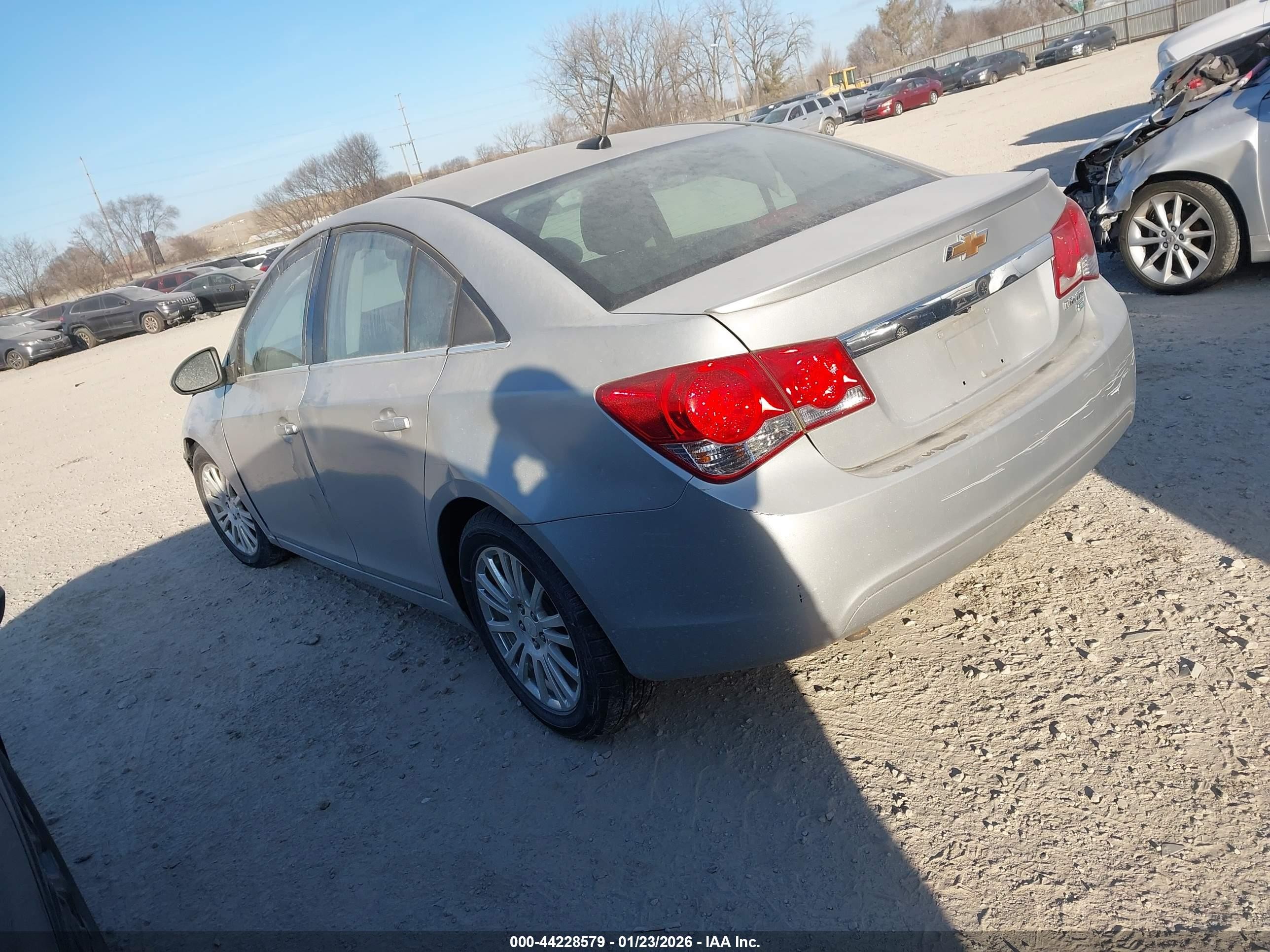 2013 Chevrolet Cruze Eco Auto Серебряный vin: 1G1PH5SB6D7190380