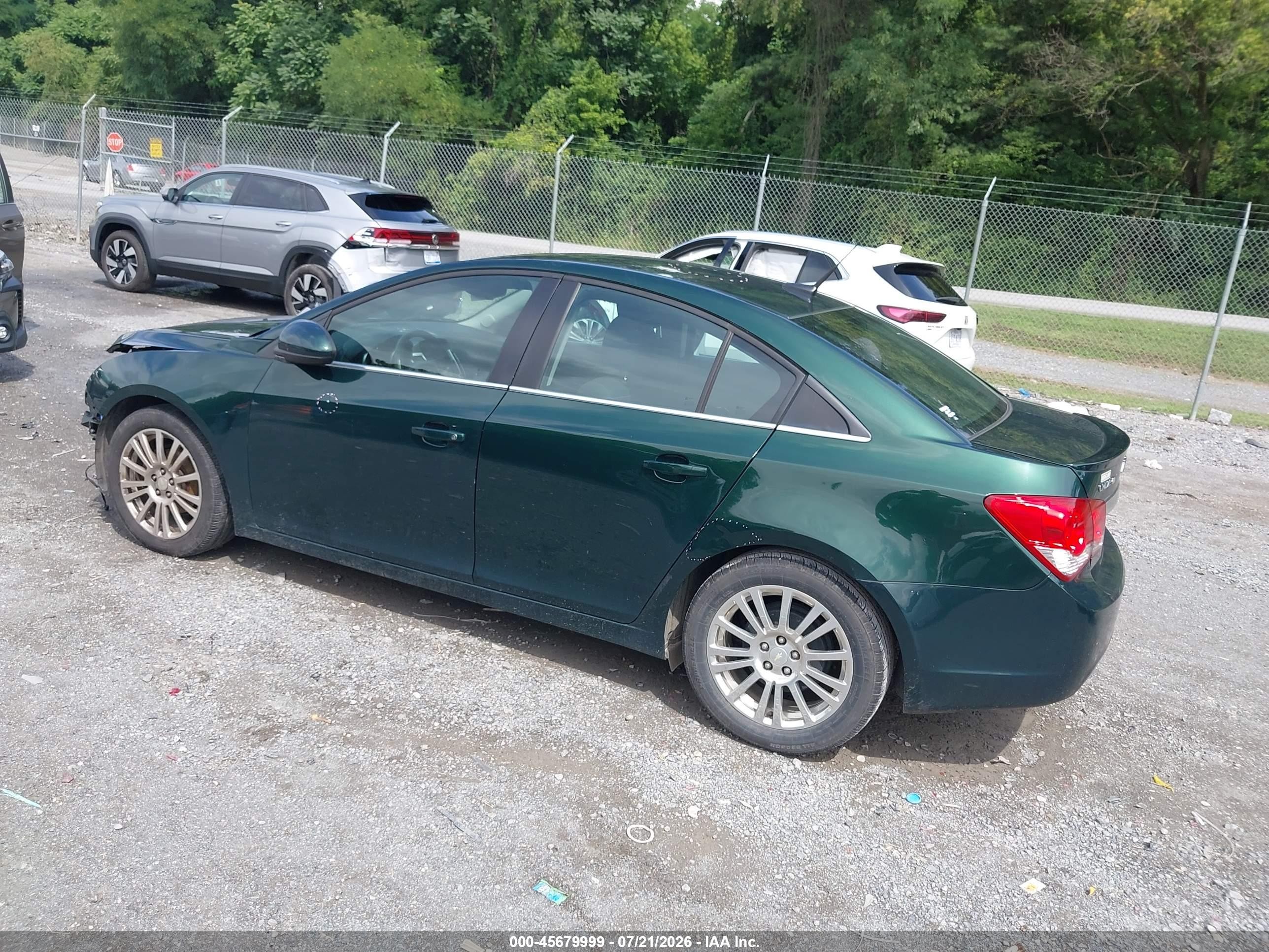 2014 Chevrolet Cruze Eco Auto Green vin: 1G1PH5SB6E7214209