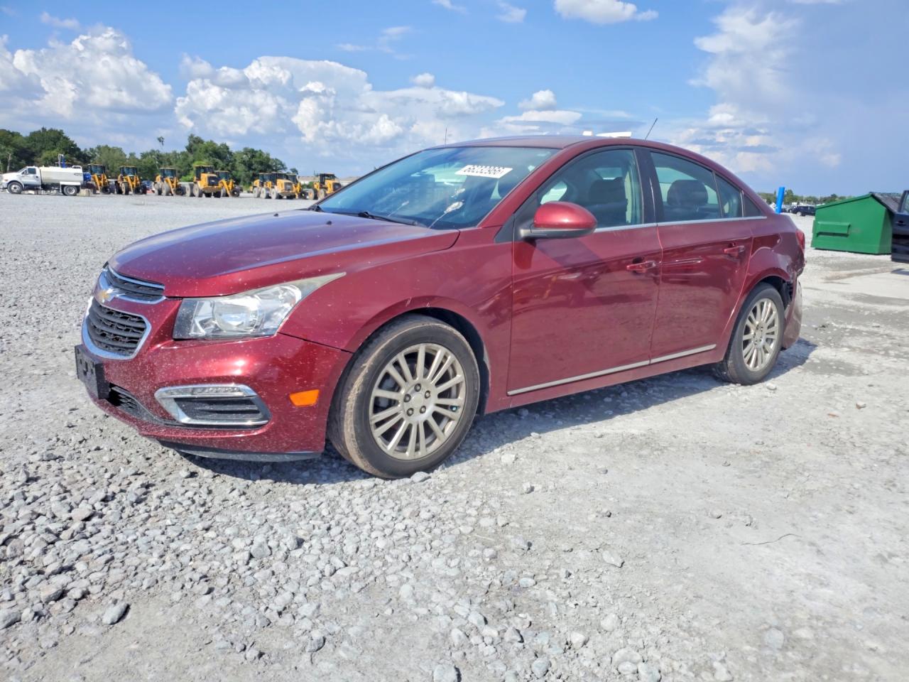 2015 Chevrolet Cruze Eco Burgundy vin: 1G1PH5SB6F7138461
