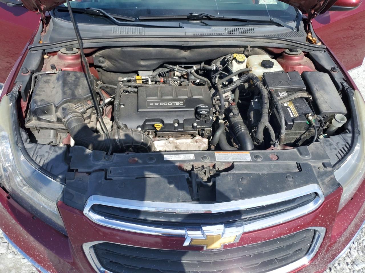 2015 Chevrolet Cruze Eco Burgundy vin: 1G1PH5SB6F7138461