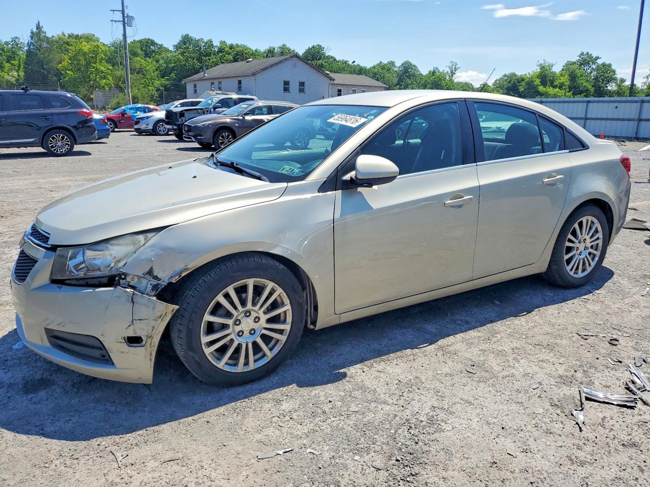 2013 Chevrolet Cruze Eco Beige vin: 1G1PH5SB7D7302927