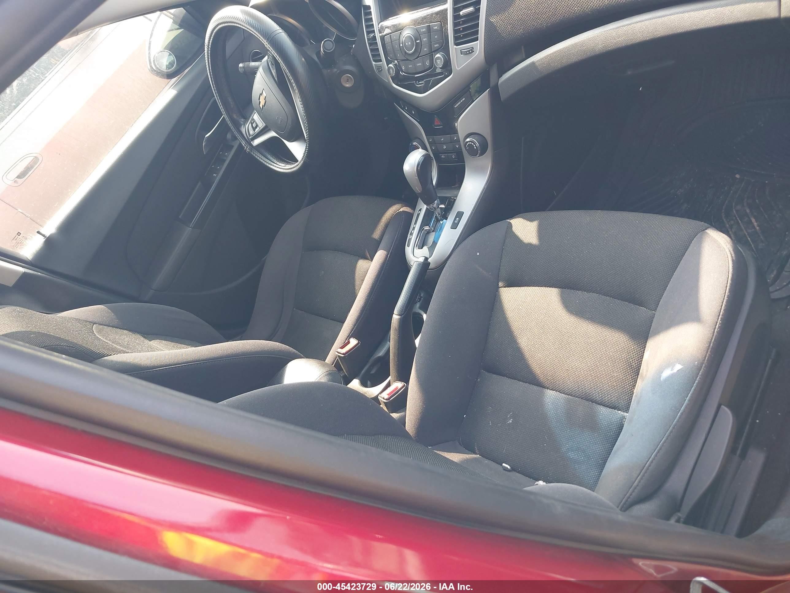 2014 Chevrolet Cruze Eco Auto Red vin: 1G1PH5SB7E7215661