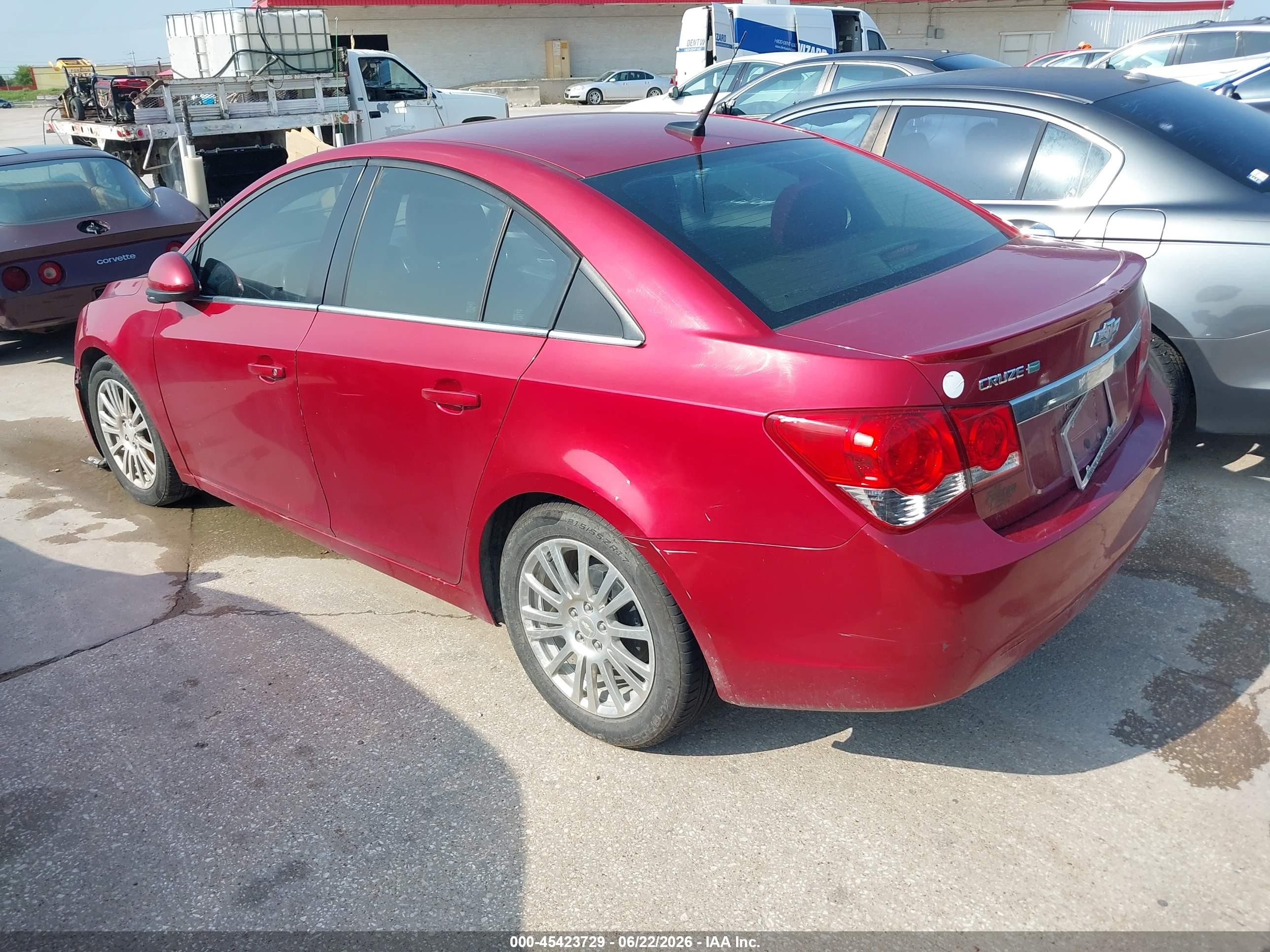 2014 Chevrolet Cruze Eco Auto Red vin: 1G1PH5SB7E7215661