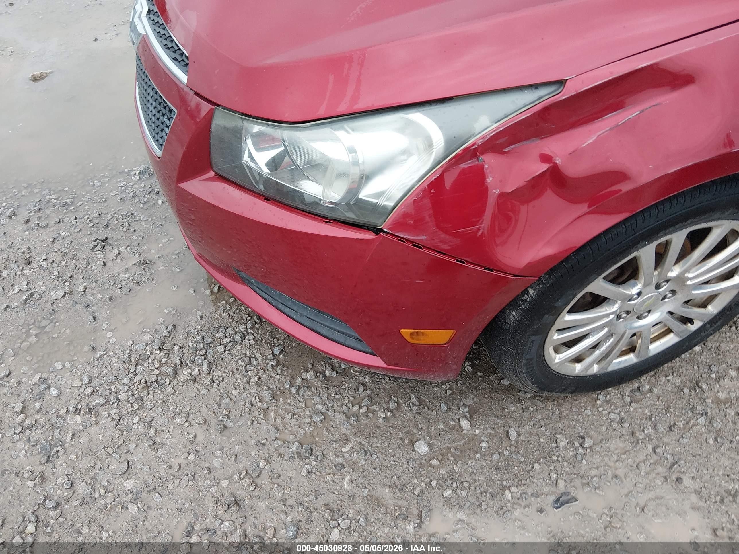 2014 Chevrolet Cruze Eco Auto Бордовый vin: 1G1PH5SB7E7223971