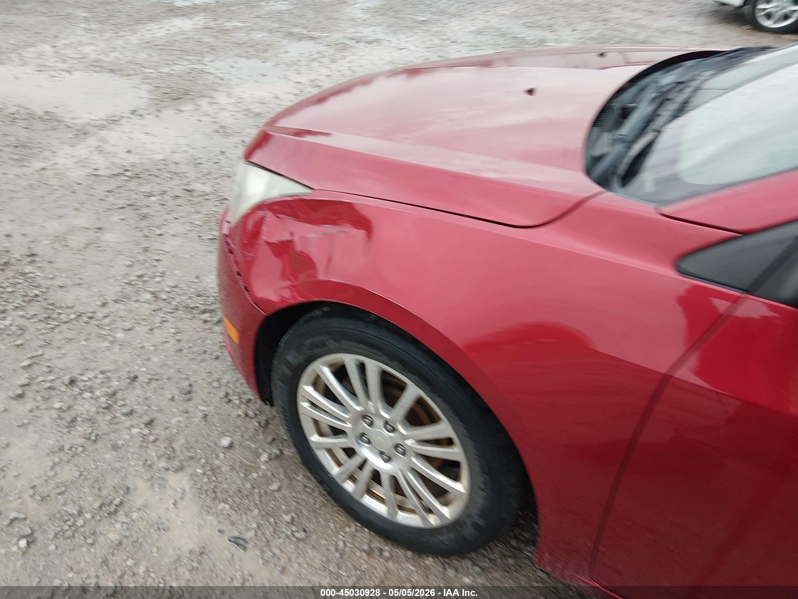 2014 Chevrolet Cruze Eco Auto Бордовый vin: 1G1PH5SB7E7223971