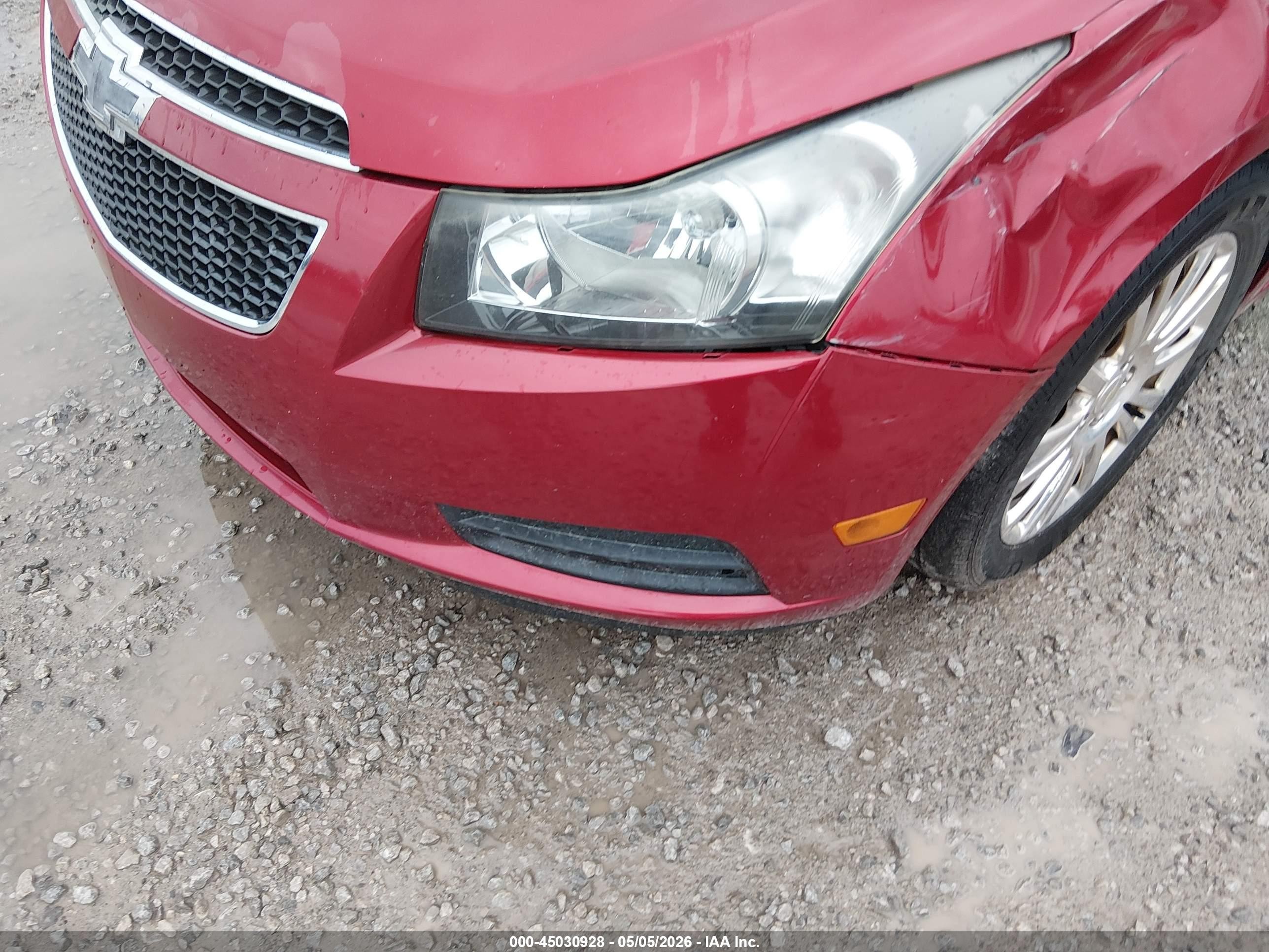 2014 Chevrolet Cruze Eco Auto Бордовый vin: 1G1PH5SB7E7223971