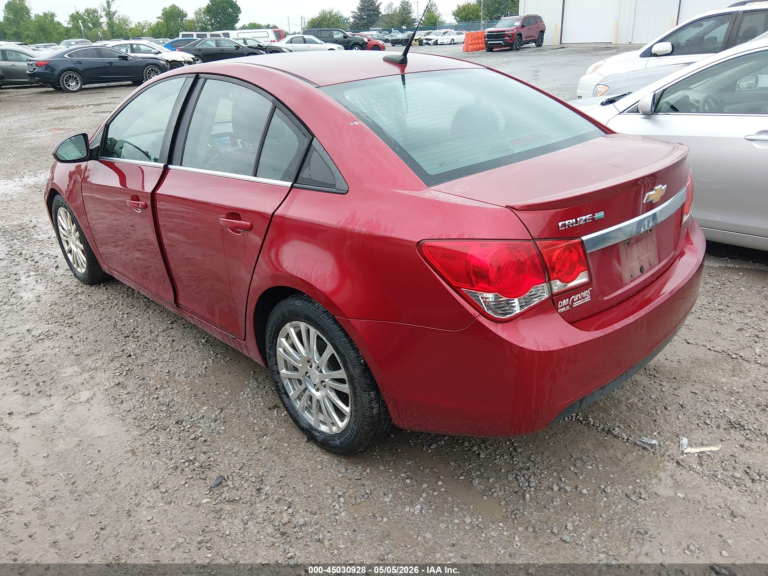 2014 Chevrolet Cruze Eco Auto Бордовый vin: 1G1PH5SB7E7223971