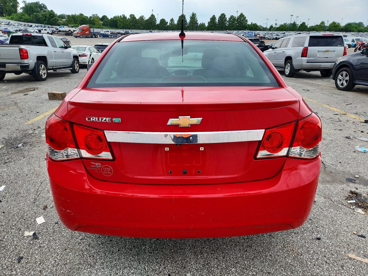 2014 Chevrolet Cruze Eco Red vin: 1G1PH5SB8E7146625