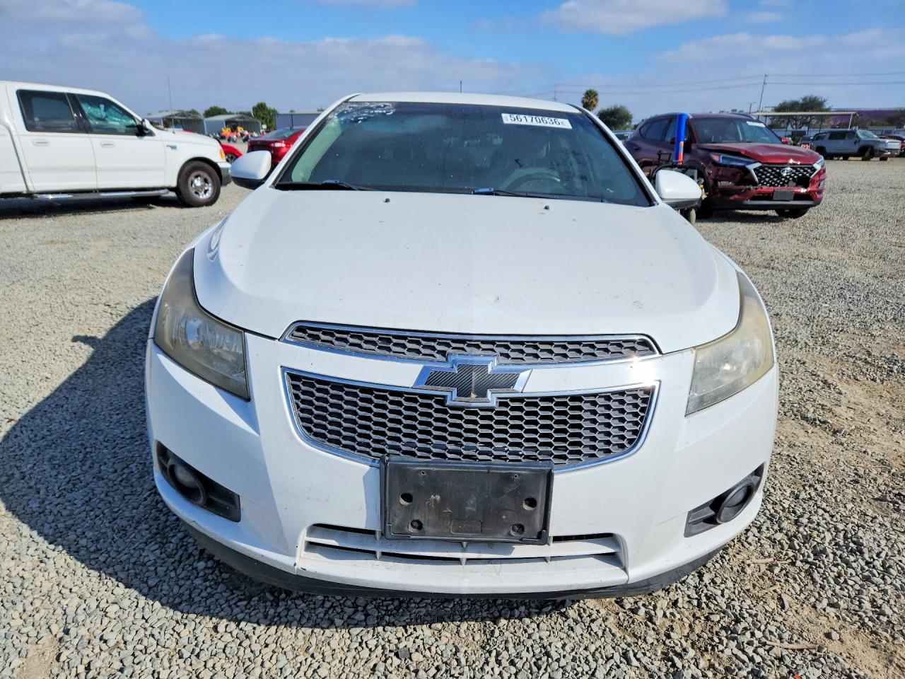 2013 Chevrolet Cruze Eco White vin: 1G1PH5SB9D7178823