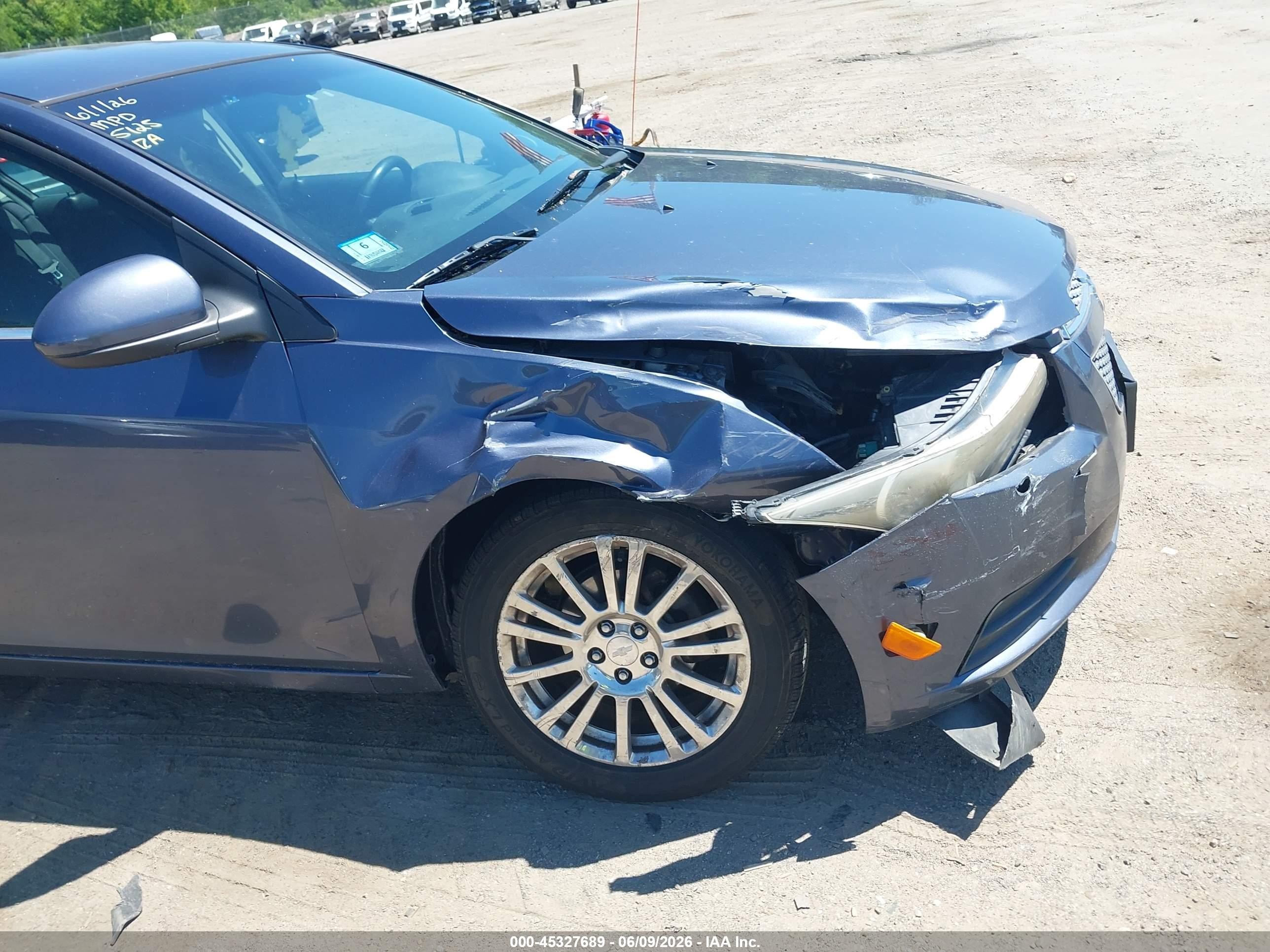 2013 Chevrolet Cruze Eco Auto Синий vin: 1G1PH5SB9D7325125