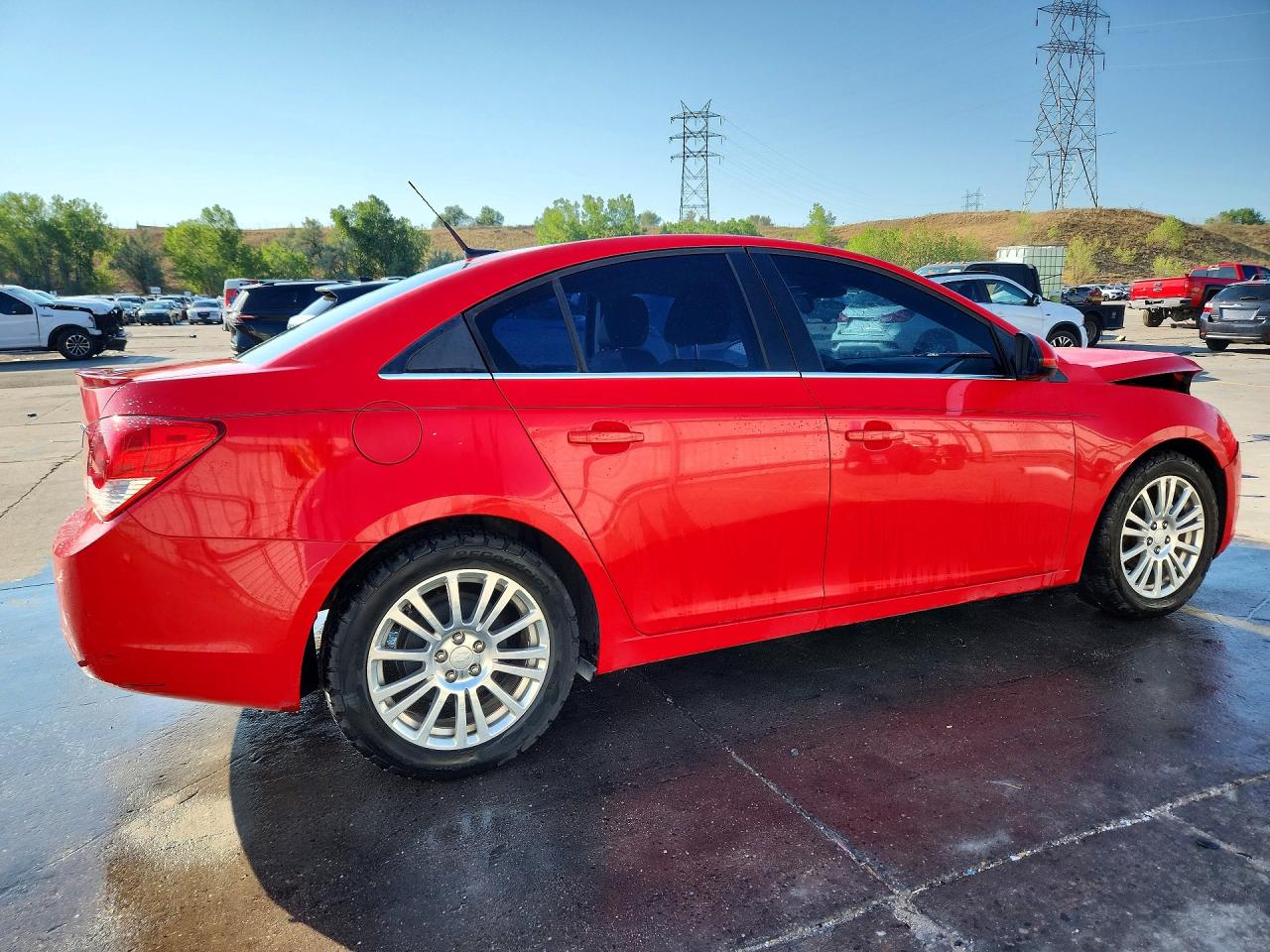 2014 Chevrolet Cruze Eco Red vin: 1G1PH5SB9E7150893