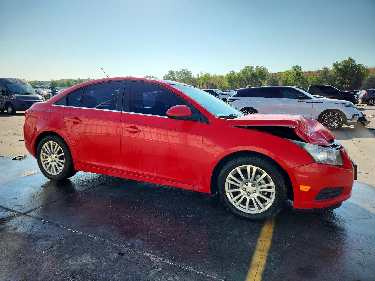 2014 Chevrolet Cruze Eco Red vin: 1G1PH5SB9E7150893