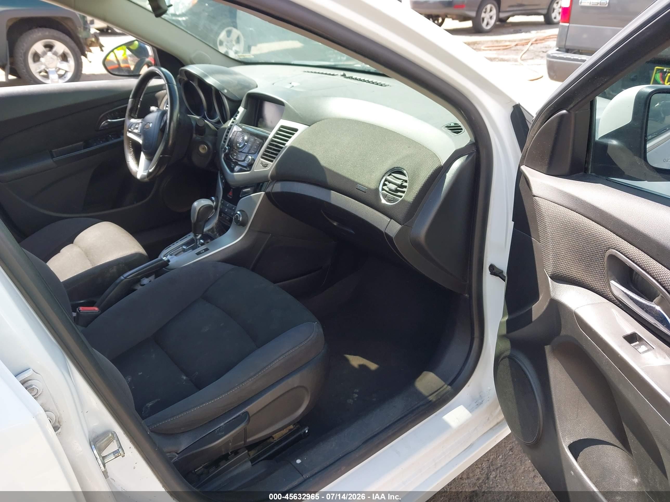 2014 Chevrolet Cruze Eco Auto White vin: 1G1PH5SB9E7427767