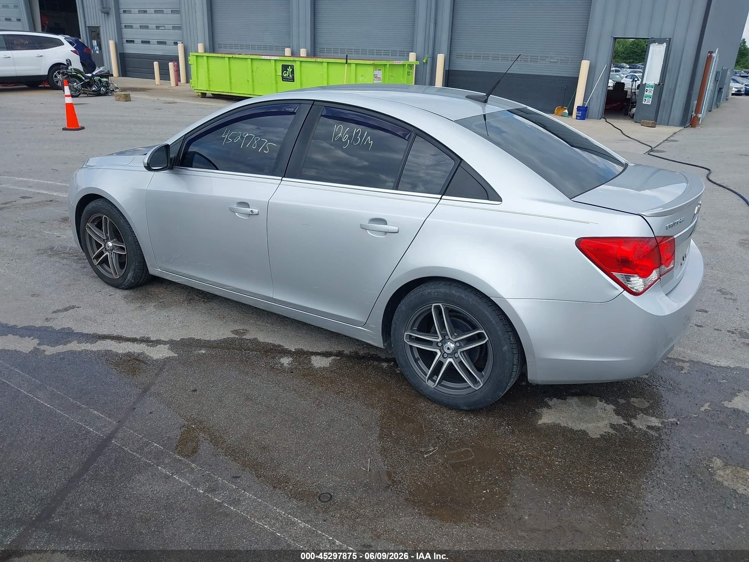 2013 Chevrolet Cruze Eco Auto Серебряный vin: 1G1PH5SBXD7224210