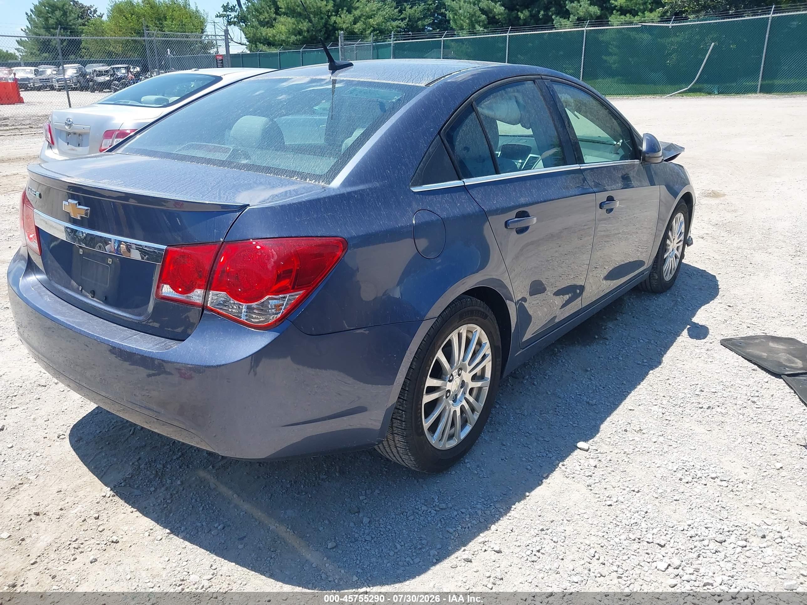 2014 Chevrolet Cruze Eco Auto Blue vin: 1G1PH5SBXE7273649