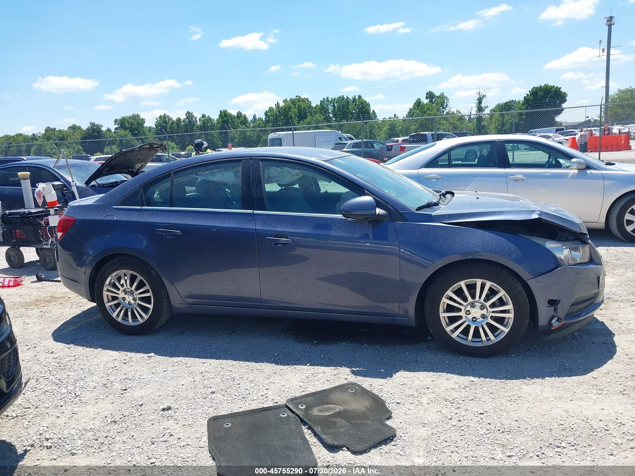 2014 Chevrolet Cruze Eco Auto Blue vin: 1G1PH5SBXE7273649
