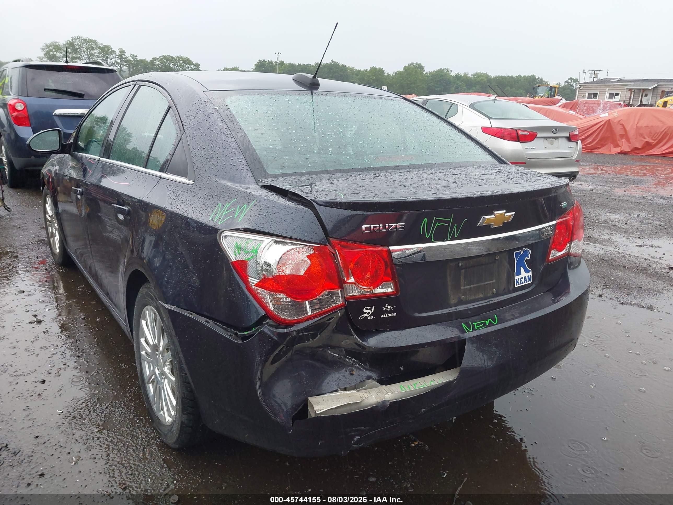2015 Chevrolet Cruze Eco Auto Dark Blue vin: 1G1PH5SBXF7294325