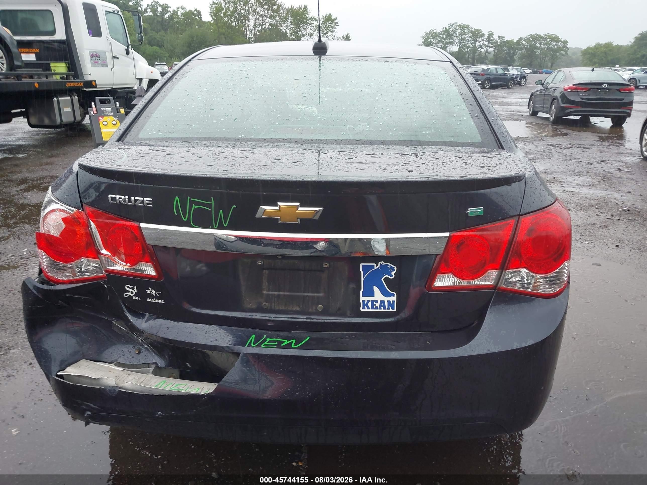 2015 Chevrolet Cruze Eco Auto Dark Blue vin: 1G1PH5SBXF7294325