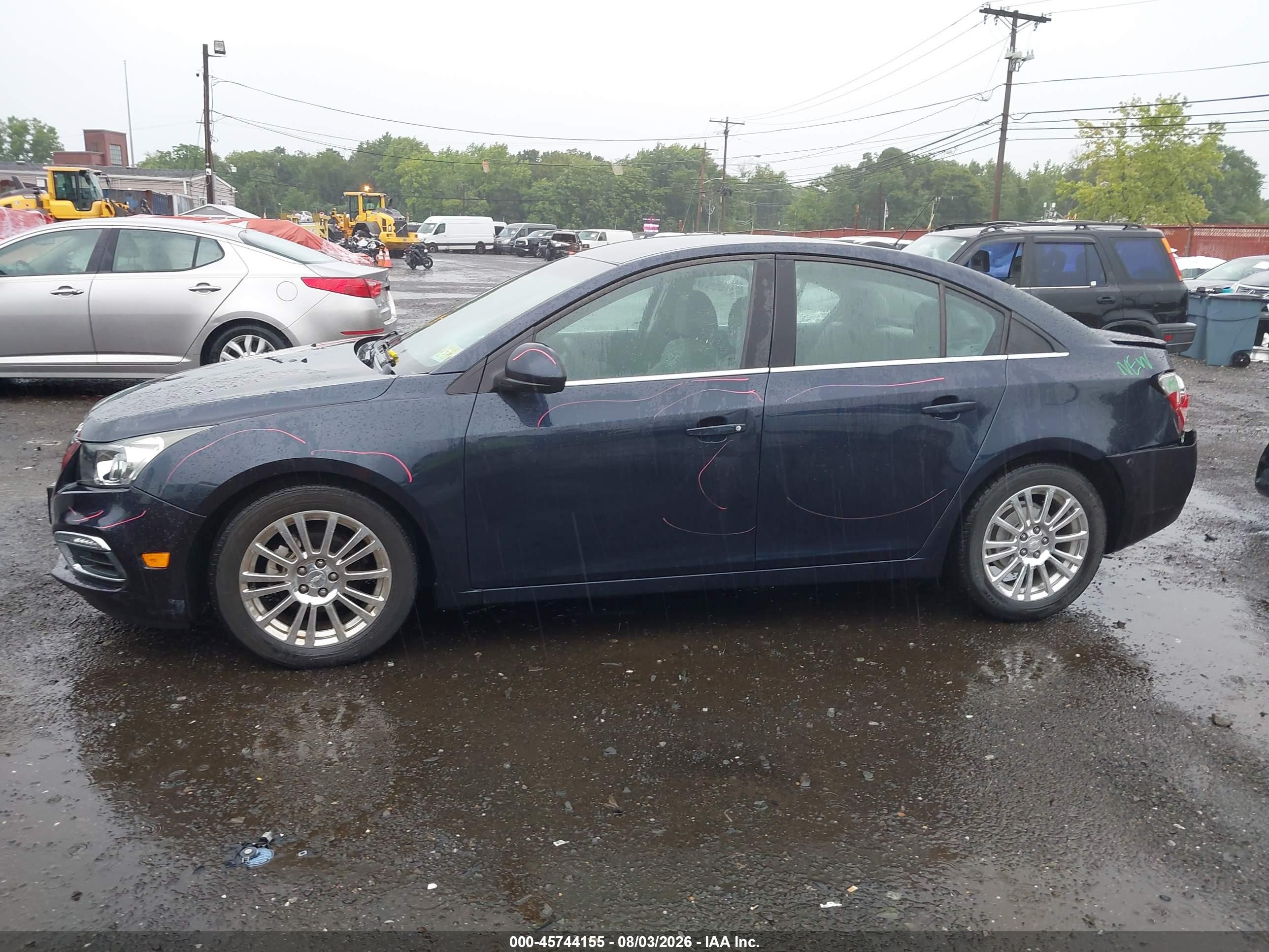 2015 Chevrolet Cruze Eco Auto Dark Blue vin: 1G1PH5SBXF7294325