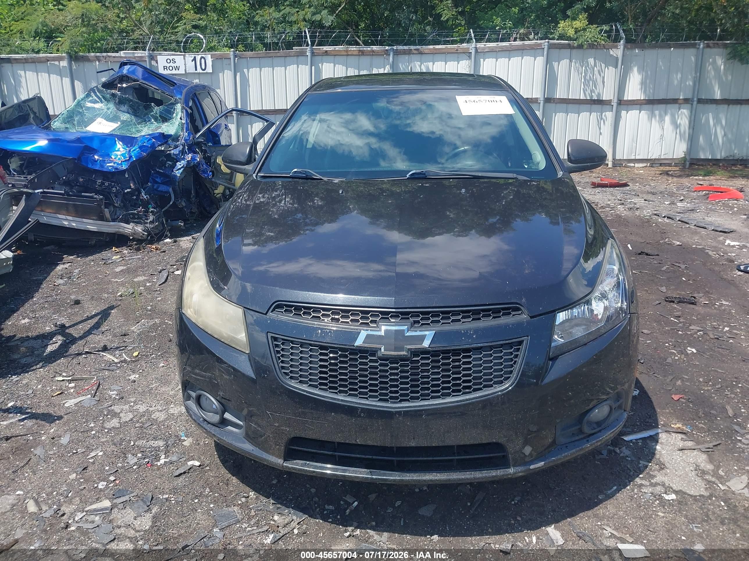 2012 Chevrolet Cruze Ltz Black vin: 1G1PH5SC0C7237801