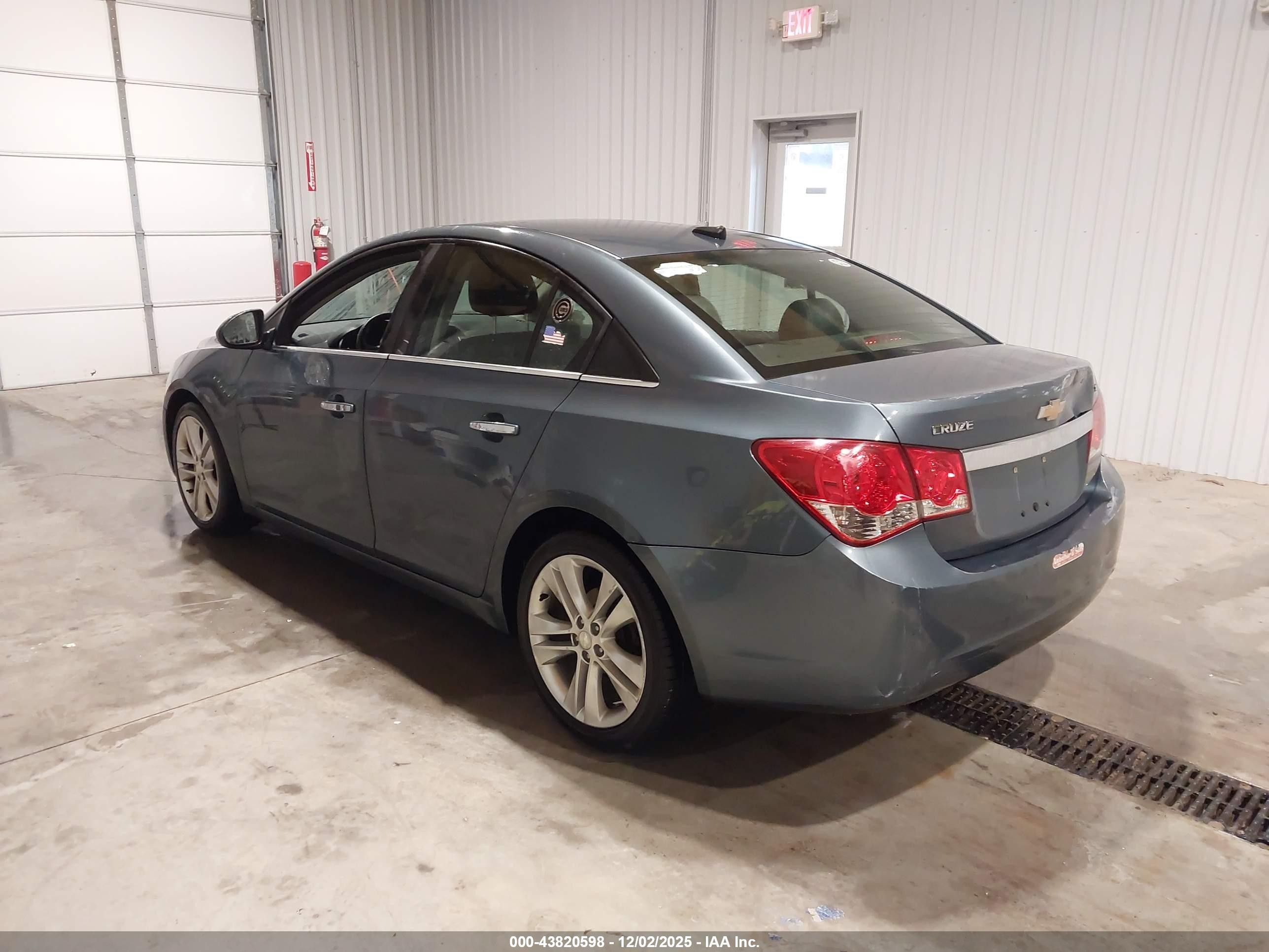 2012 Chevrolet Cruze Ltz Blue vin: 1G1PH5SC0C7304171