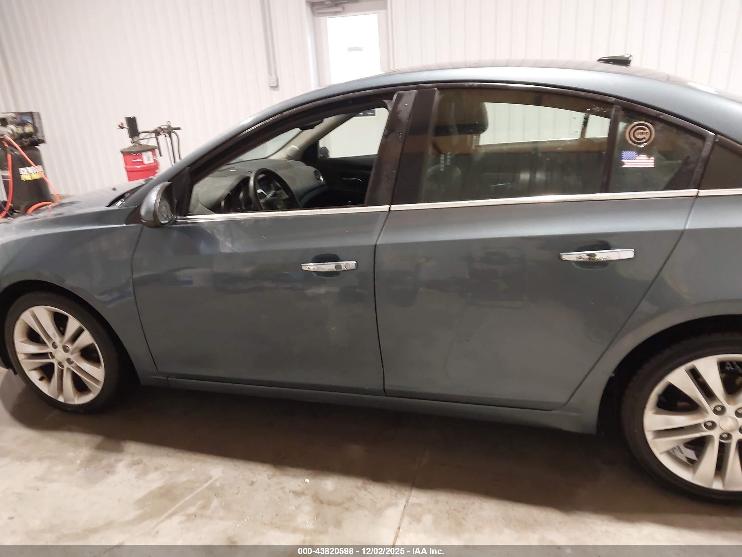 2012 Chevrolet Cruze Ltz Blue vin: 1G1PH5SC0C7304171