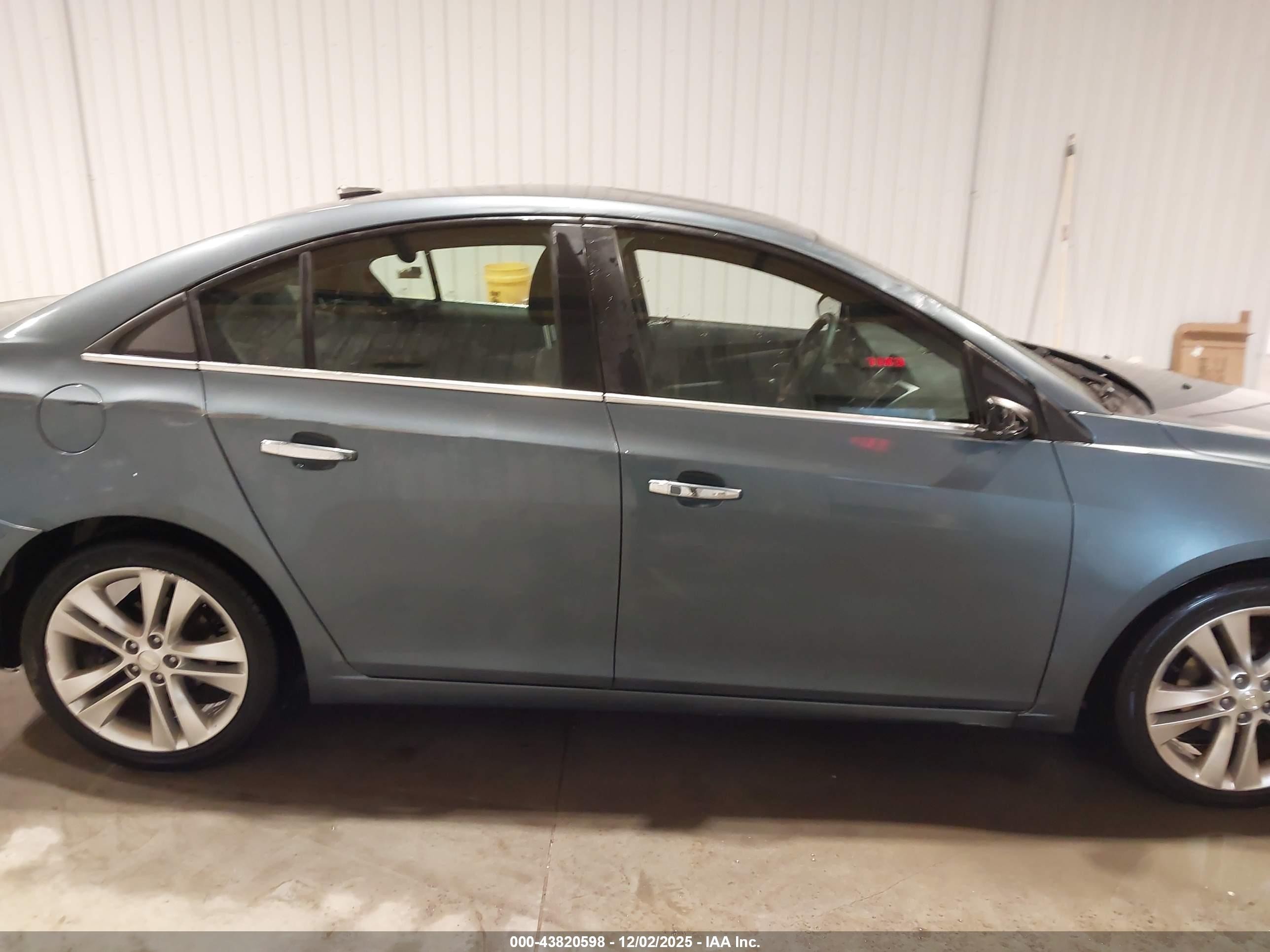 2012 Chevrolet Cruze Ltz Blue vin: 1G1PH5SC0C7304171