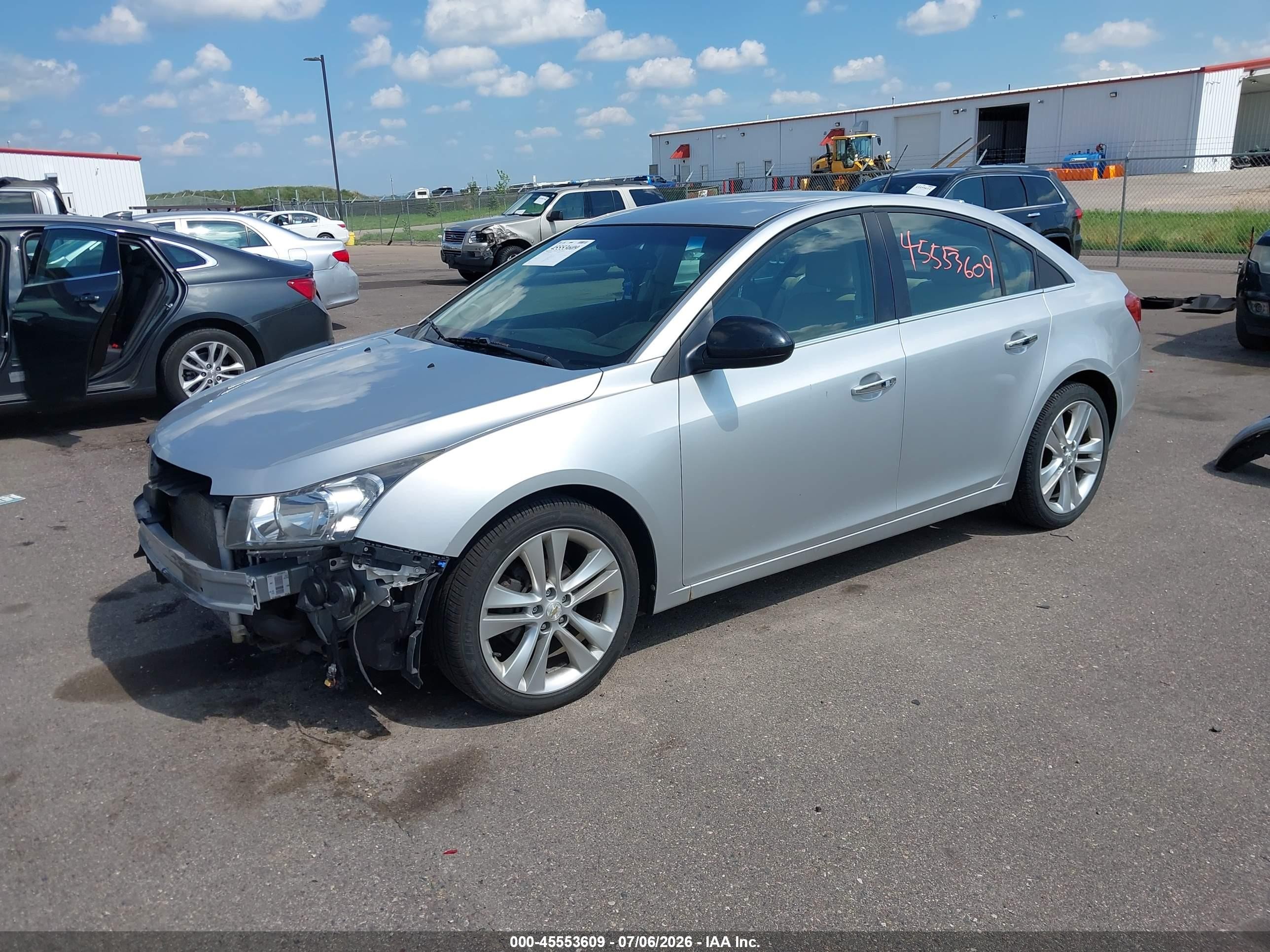 2012 Chevrolet Cruze Ltz Silver vin: 1G1PH5SC1C7142101