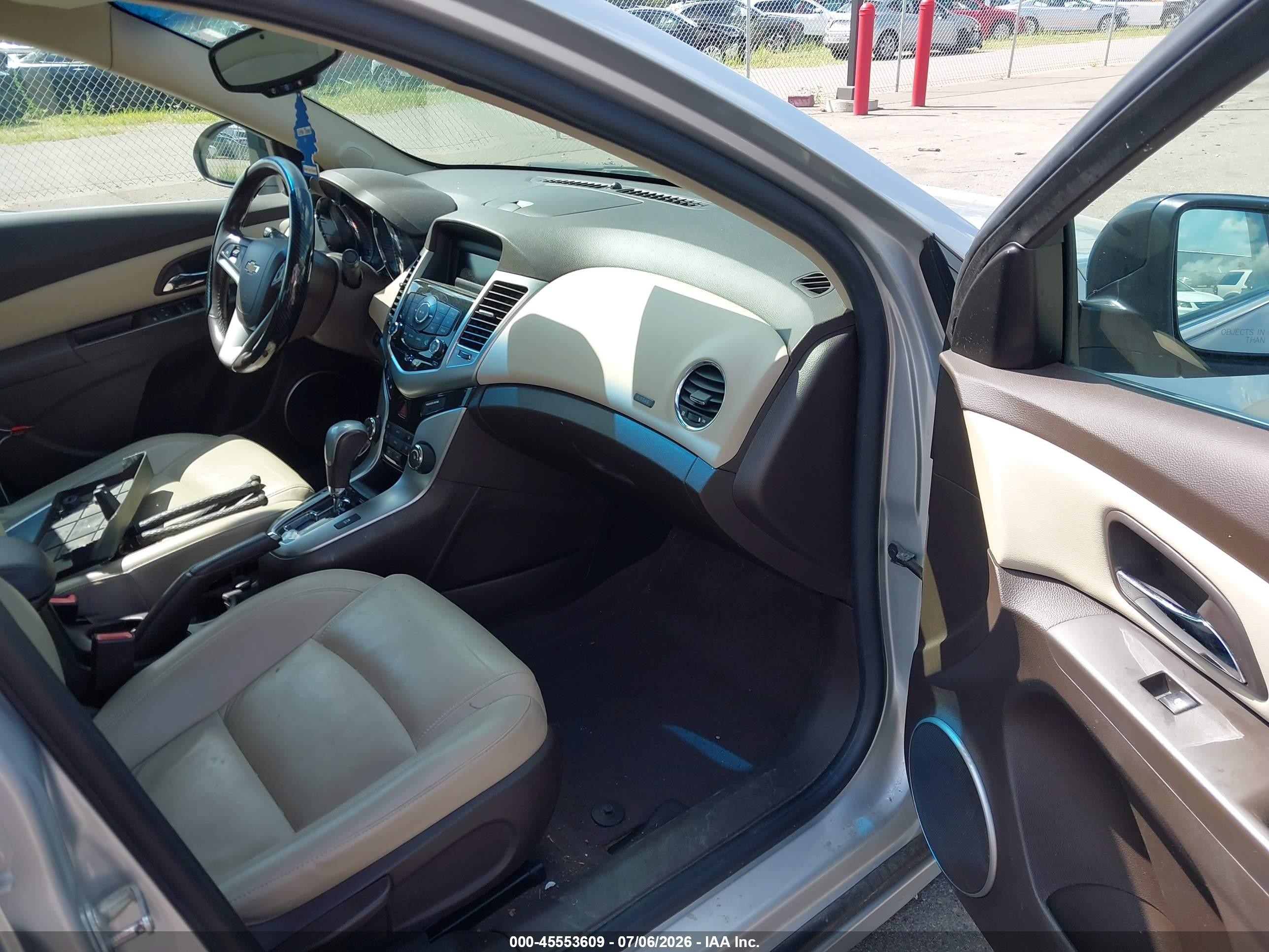 2012 Chevrolet Cruze Ltz Silver vin: 1G1PH5SC1C7142101