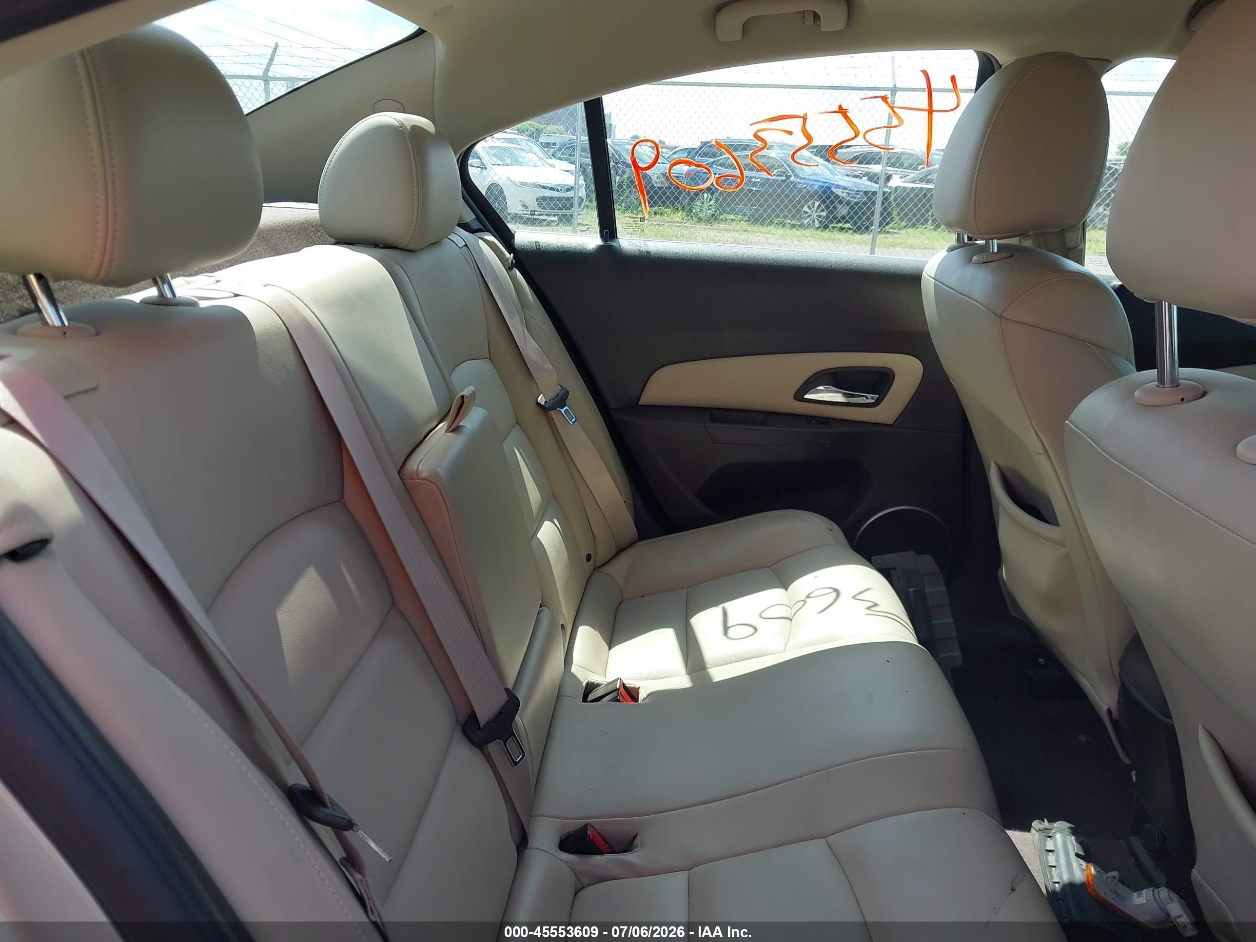 2012 Chevrolet Cruze Ltz Silver vin: 1G1PH5SC1C7142101