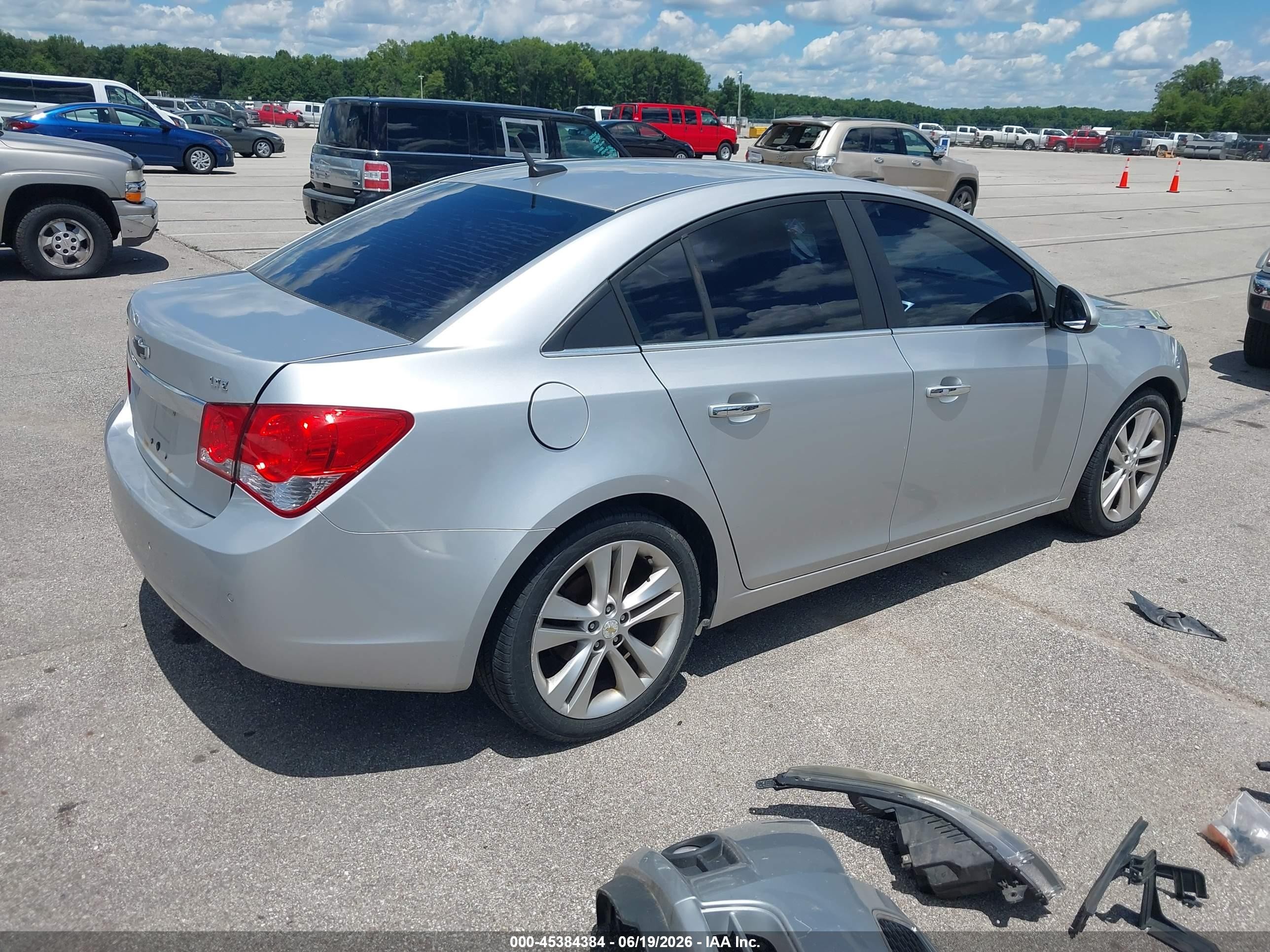 2012 Chevrolet Cruze Ltz Silver vin: 1G1PH5SC1C7145953