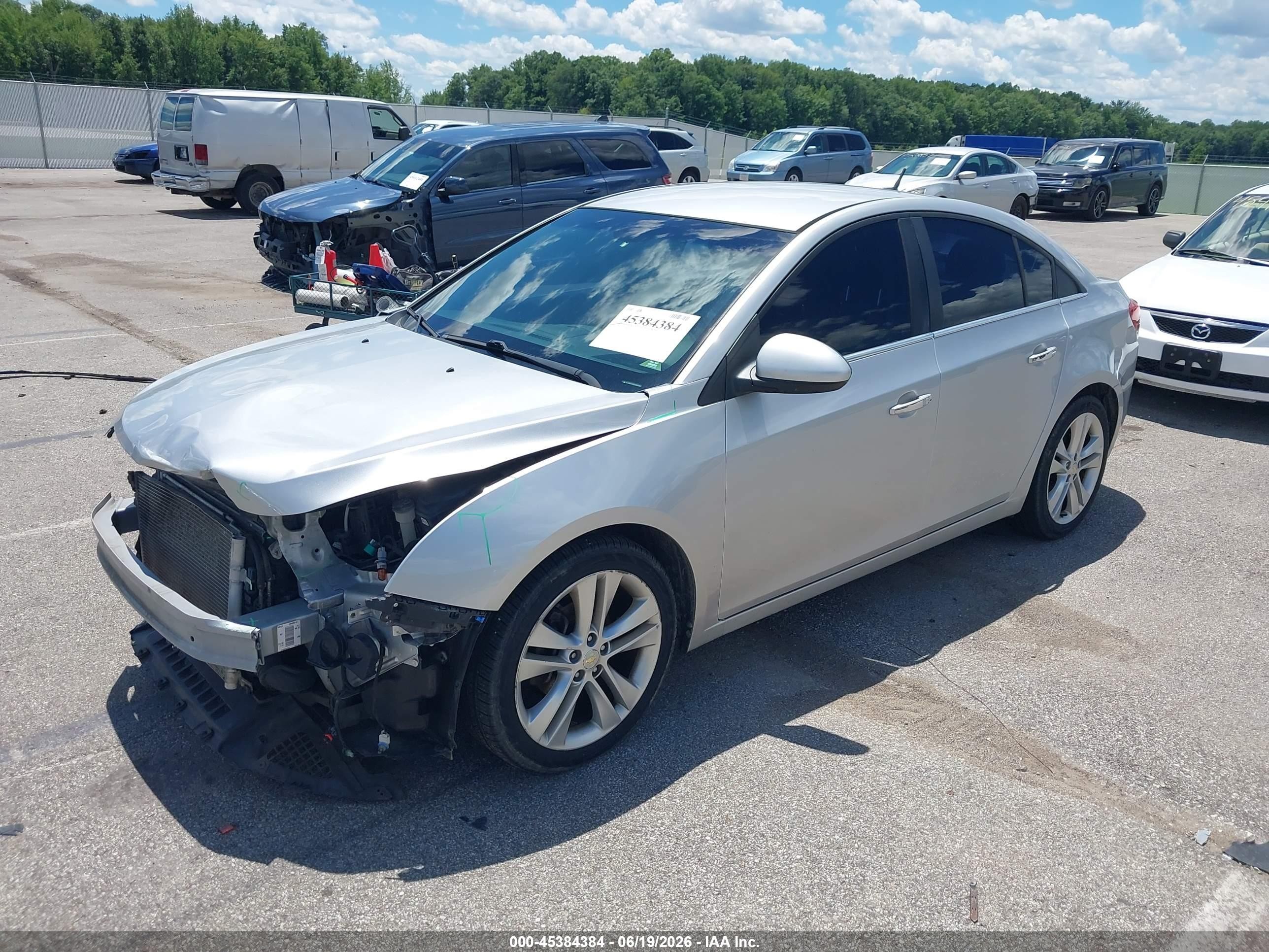 2012 Chevrolet Cruze Ltz Silver vin: 1G1PH5SC1C7145953