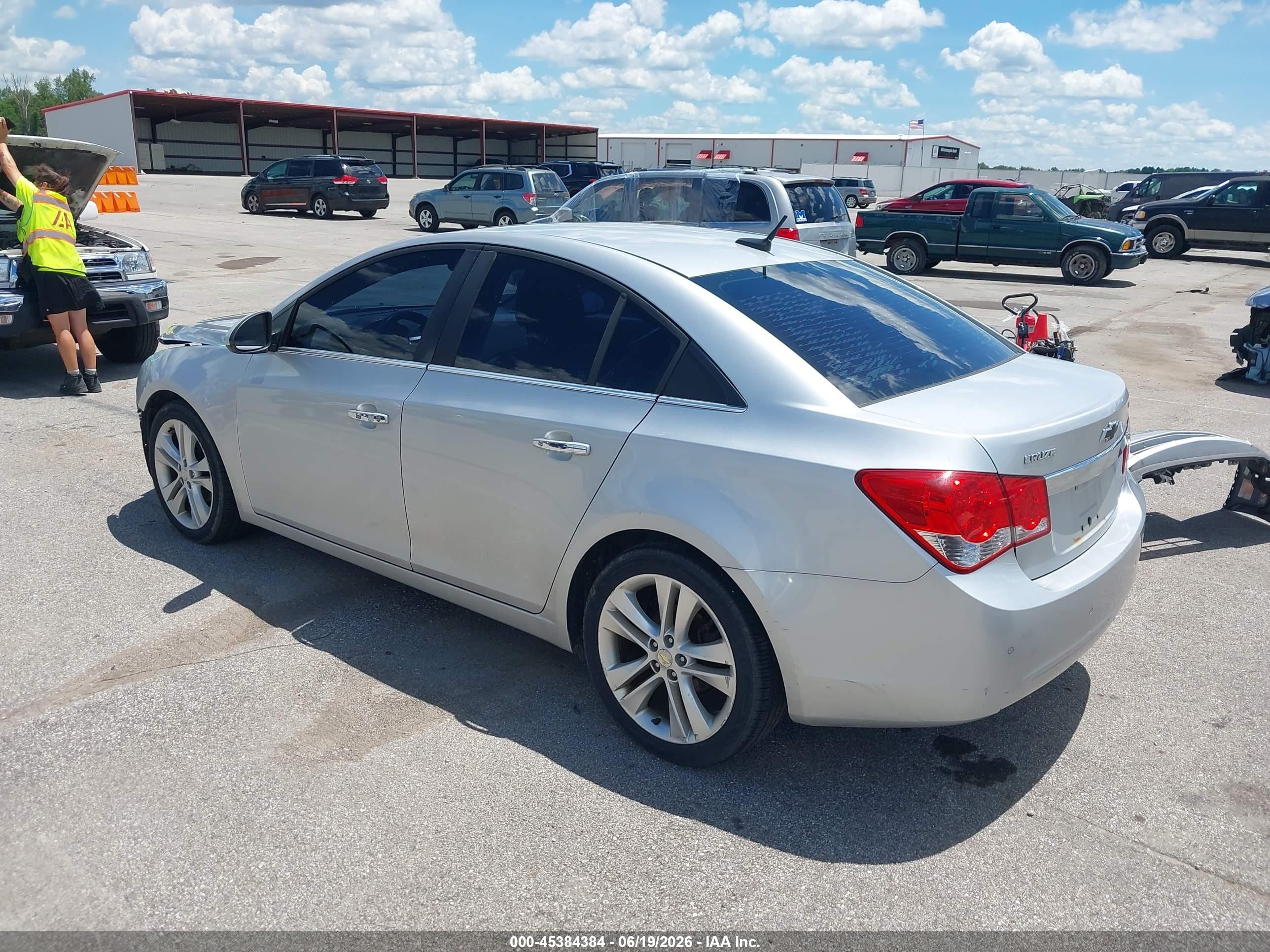 2012 Chevrolet Cruze Ltz Silver vin: 1G1PH5SC1C7145953