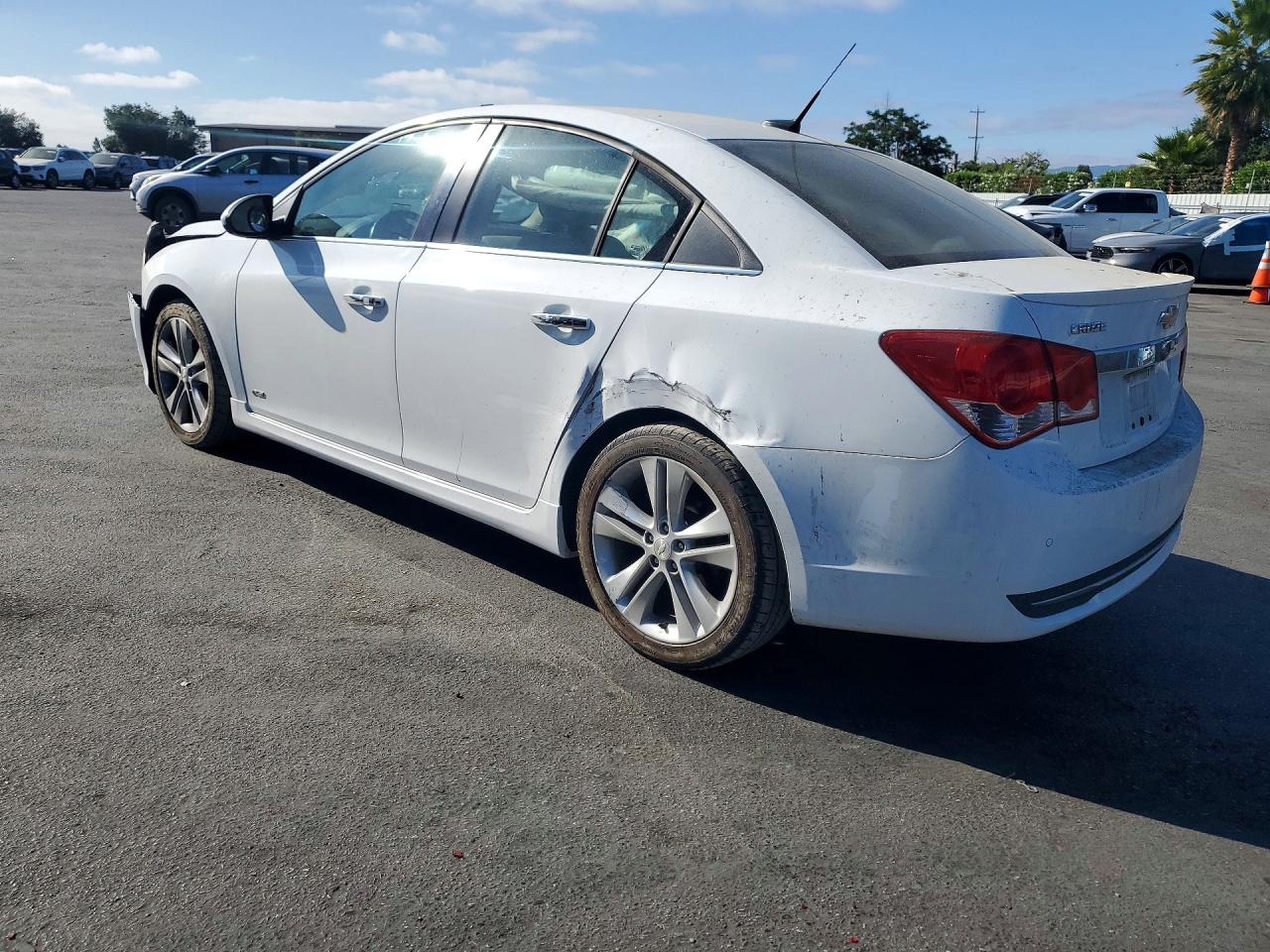 2012 Chevrolet Cruze Ltz White vin: 1G1PH5SC1C7302056
