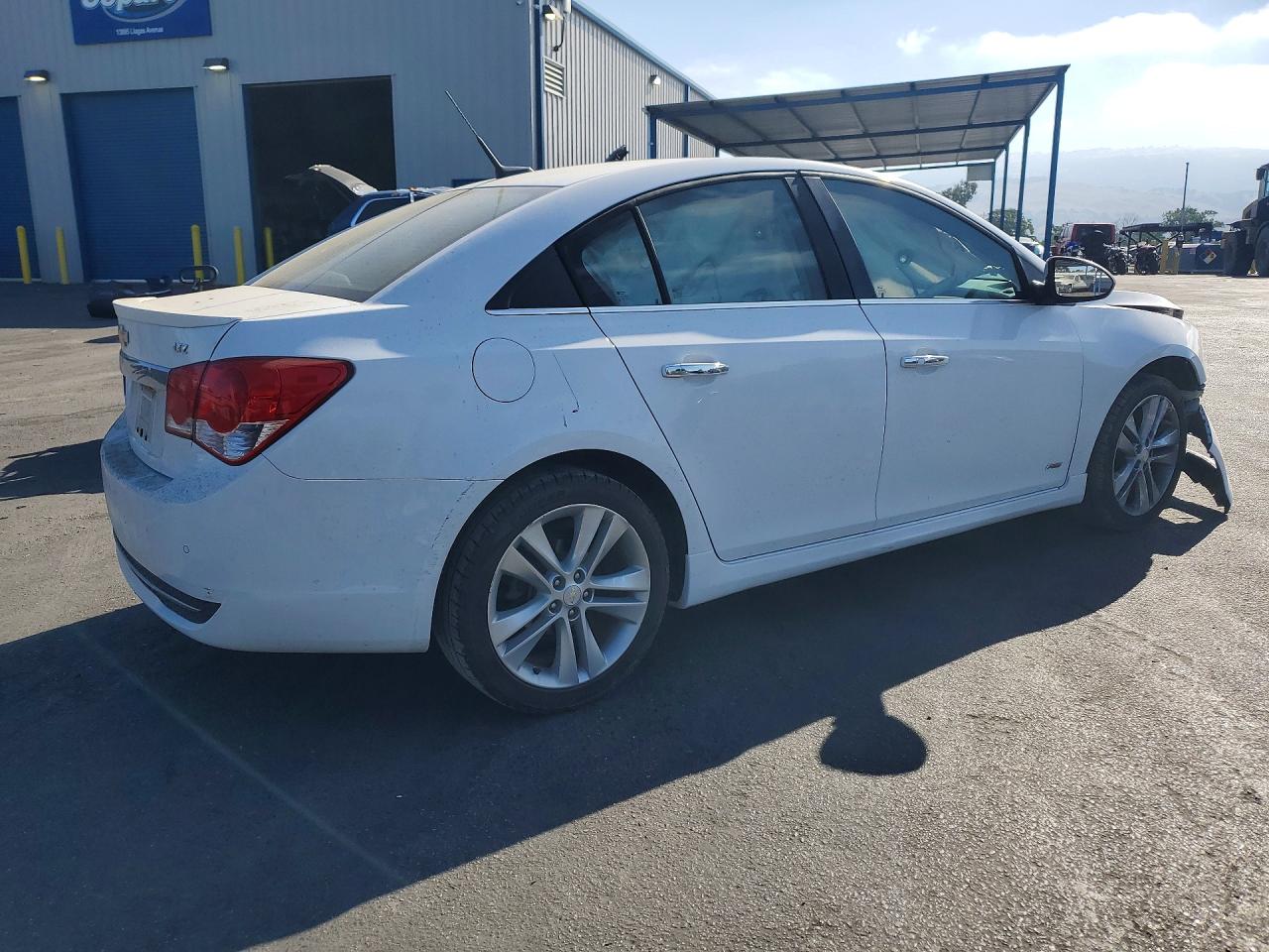 2012 Chevrolet Cruze Ltz White vin: 1G1PH5SC1C7302056