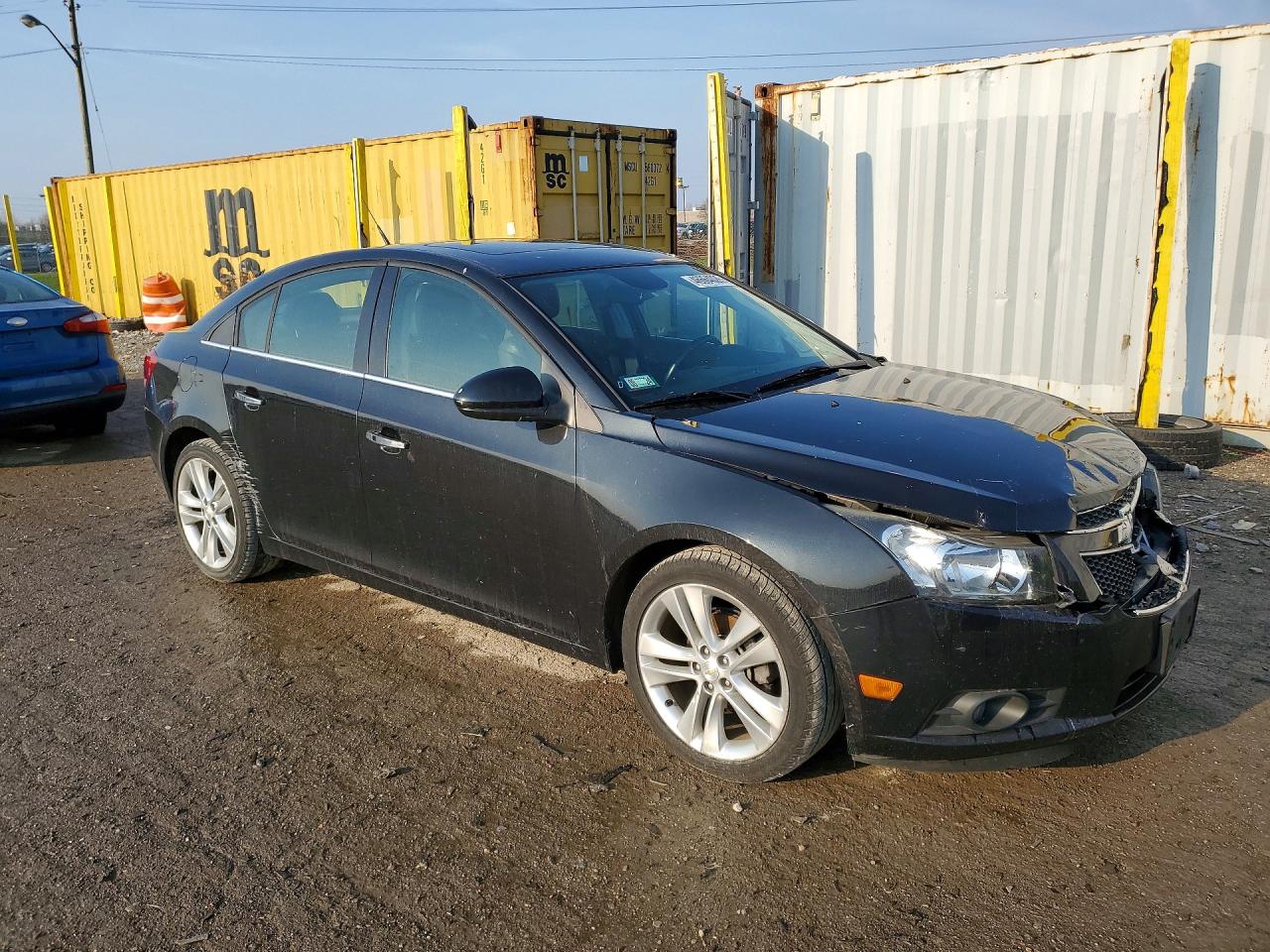 2012 Chevrolet Cruze Ltz Black vin: 1G1PH5SC1C7397489