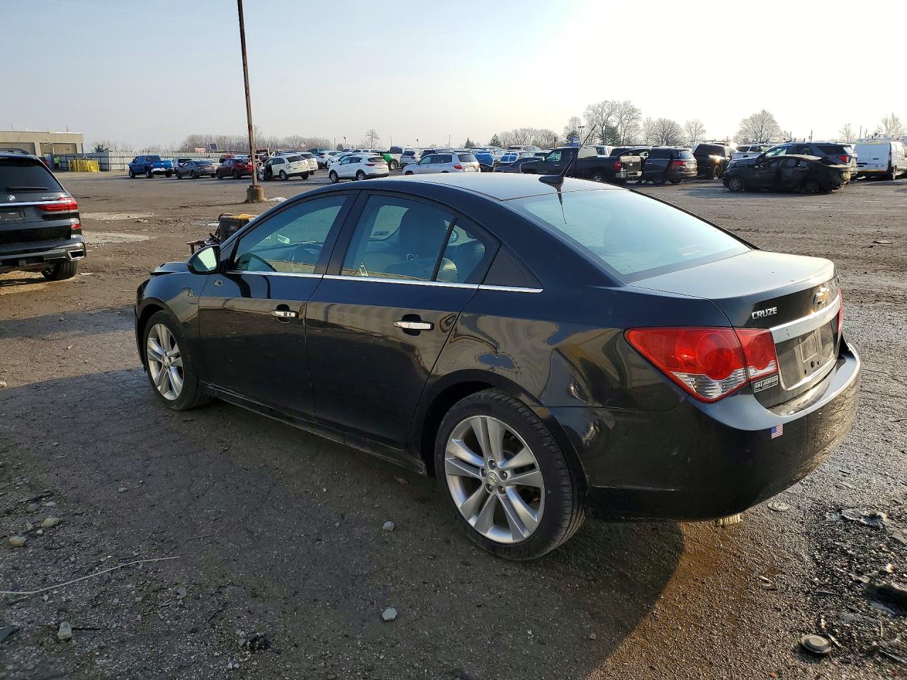 2012 Chevrolet Cruze Ltz Black vin: 1G1PH5SC1C7397489
