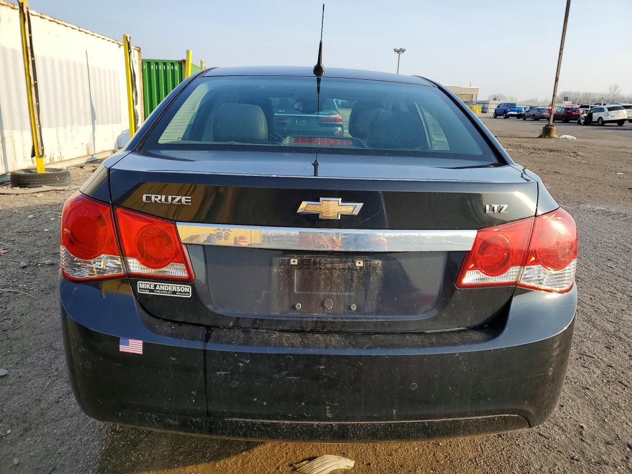 2012 Chevrolet Cruze Ltz Black vin: 1G1PH5SC1C7397489