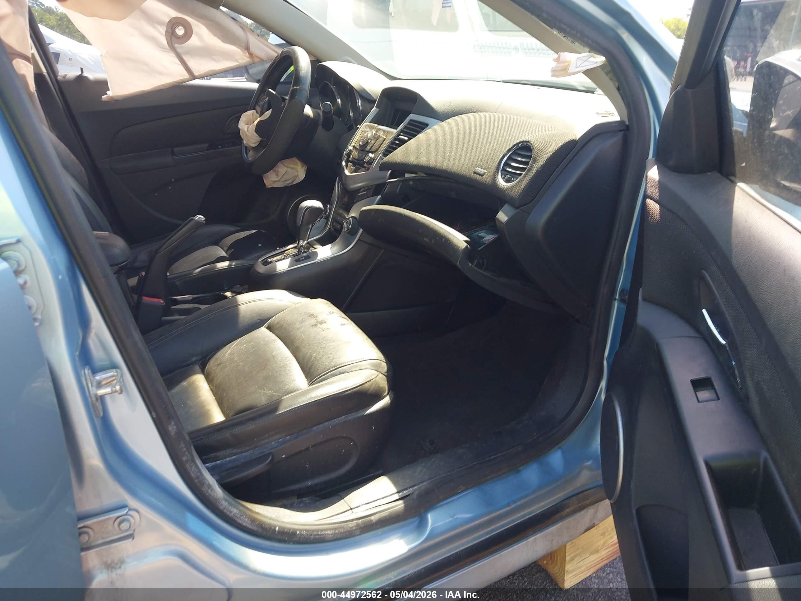 2012 Chevrolet Cruze Ltz Light Blue vin: 1G1PH5SC2C7224113
