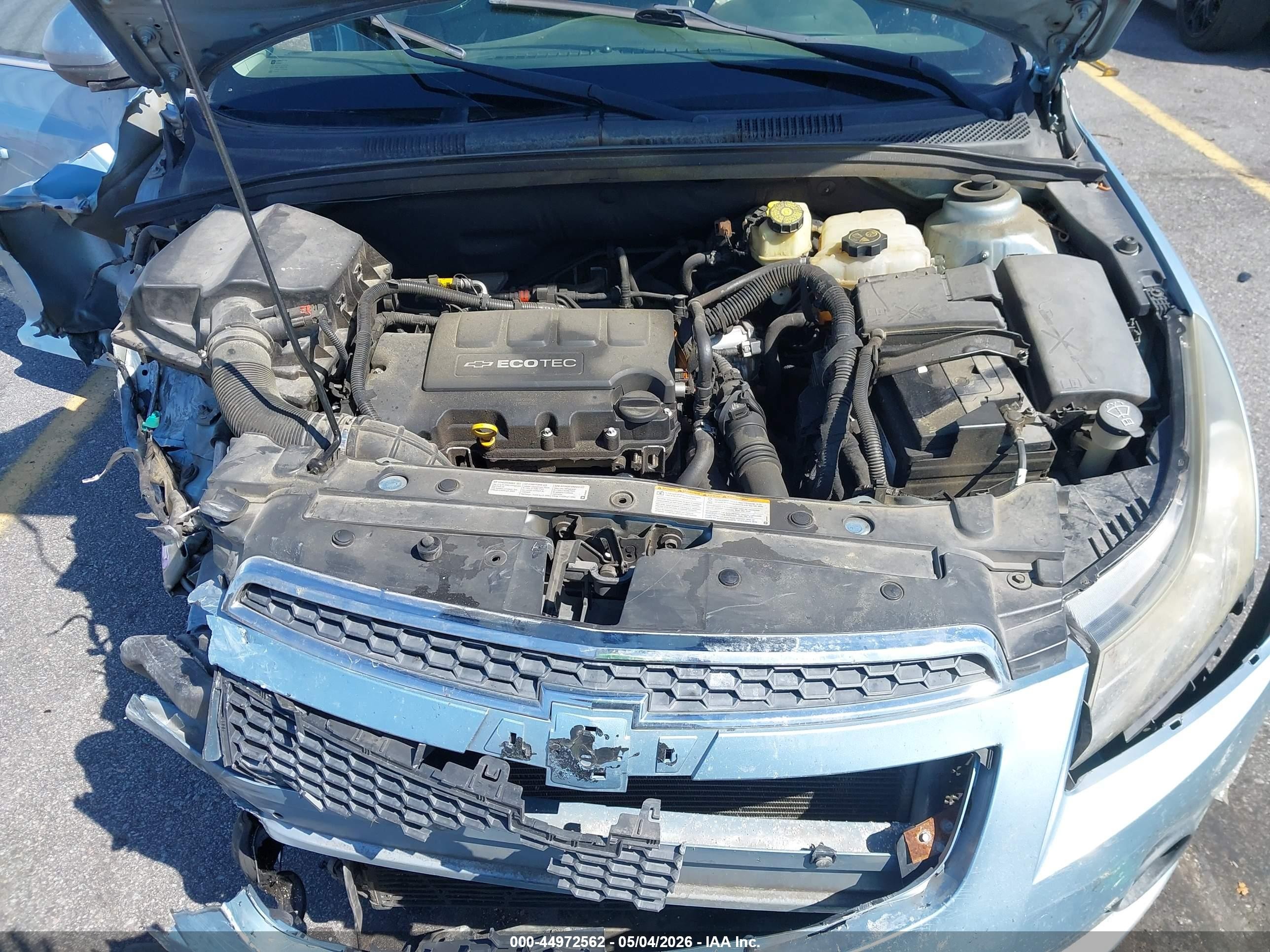 2012 Chevrolet Cruze Ltz Light Blue vin: 1G1PH5SC2C7224113