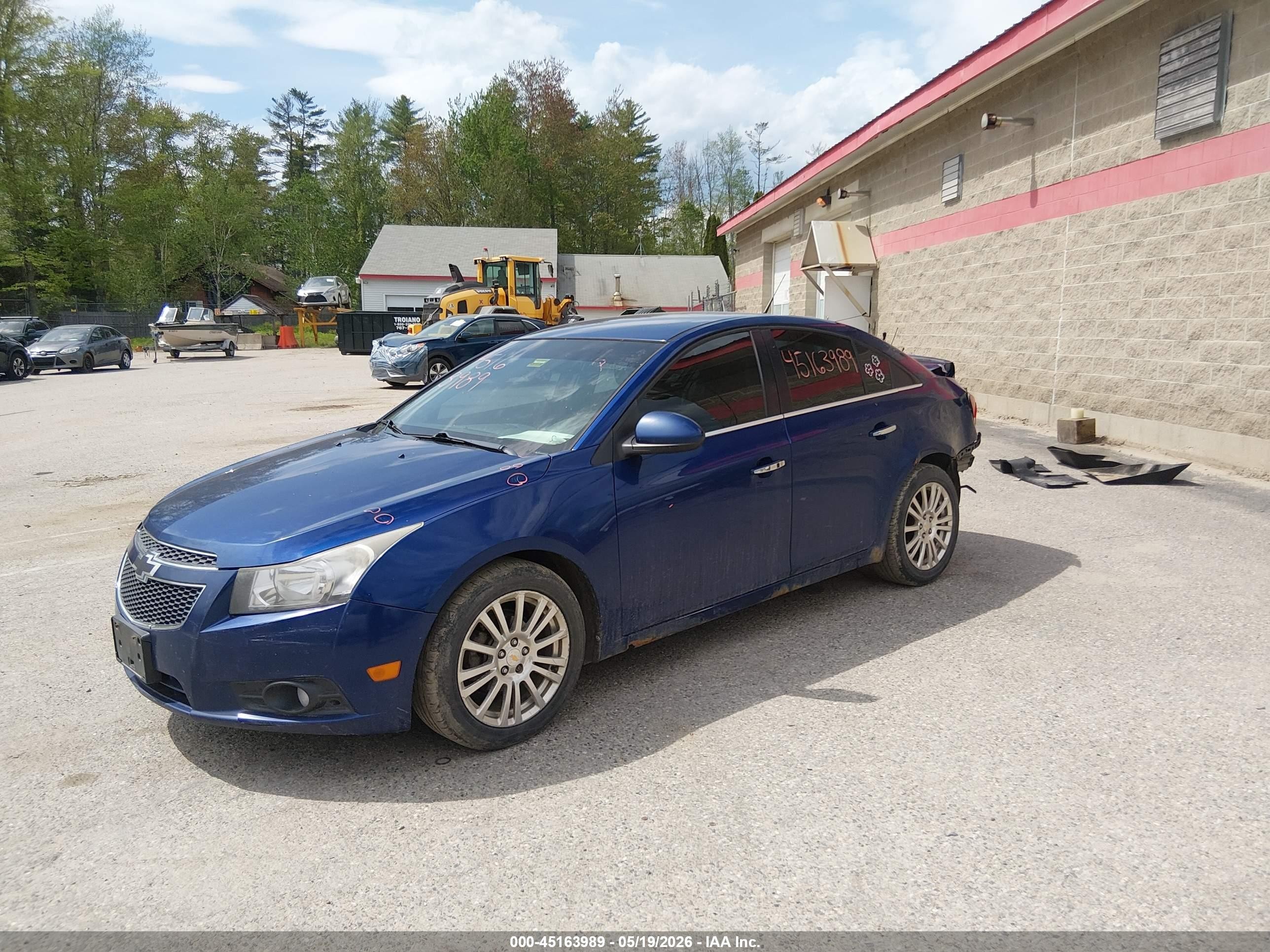 2012 Chevrolet Cruze Ltz Blue vin: 1G1PH5SC2C7281296