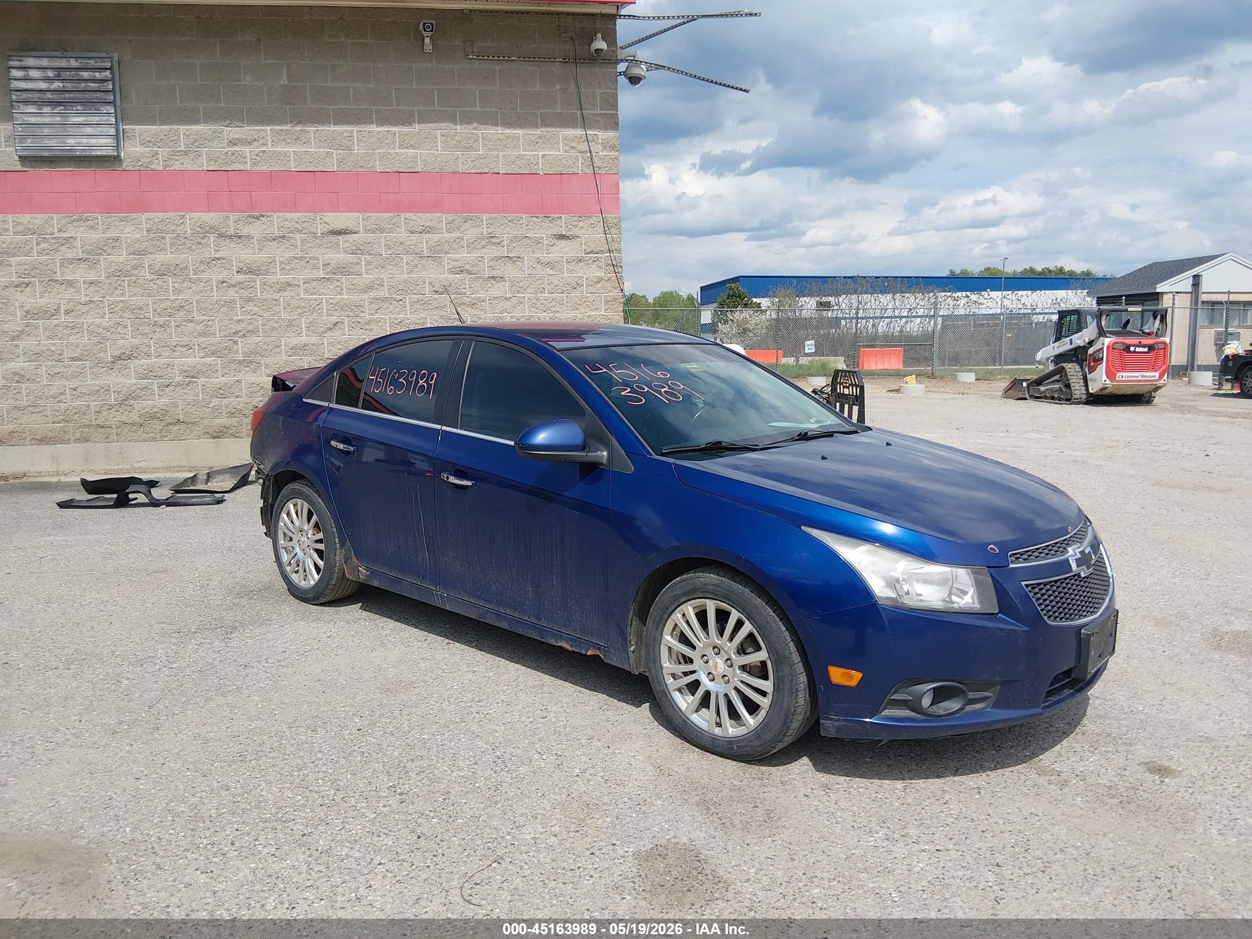 2012 Chevrolet Cruze Ltz Blue vin: 1G1PH5SC2C7281296