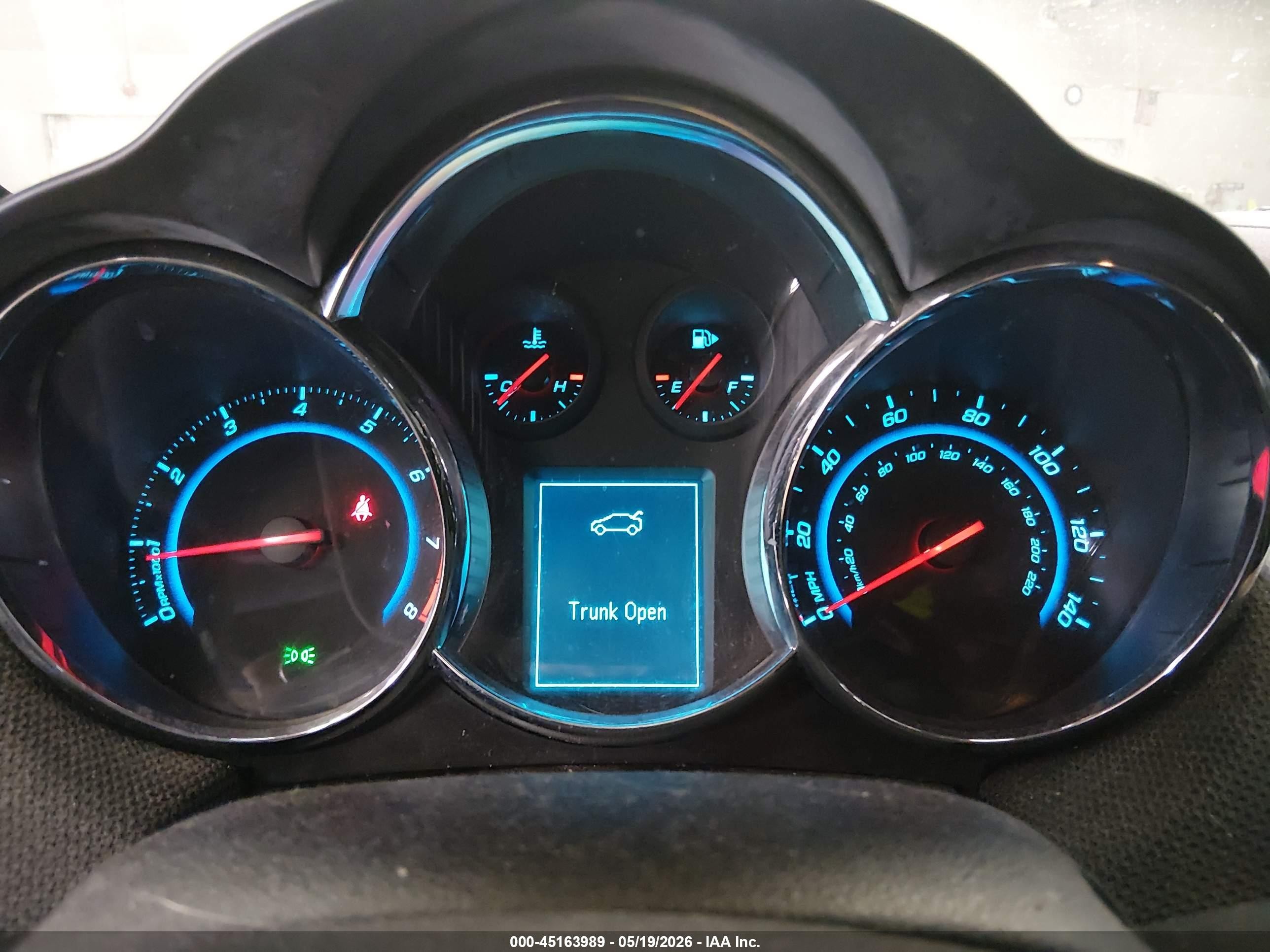 2012 Chevrolet Cruze Ltz Blue vin: 1G1PH5SC2C7281296