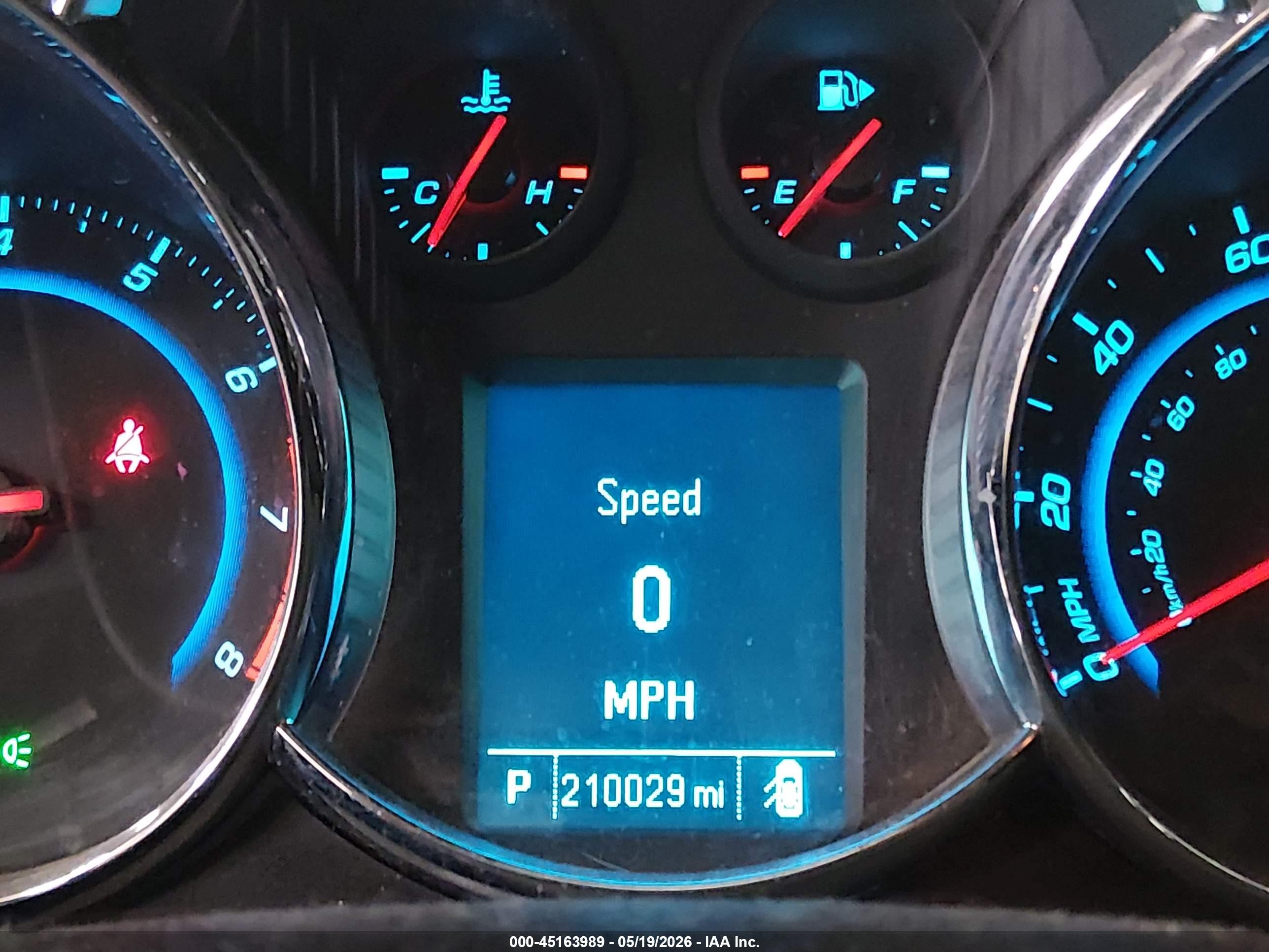 2012 Chevrolet Cruze Ltz Blue vin: 1G1PH5SC2C7281296
