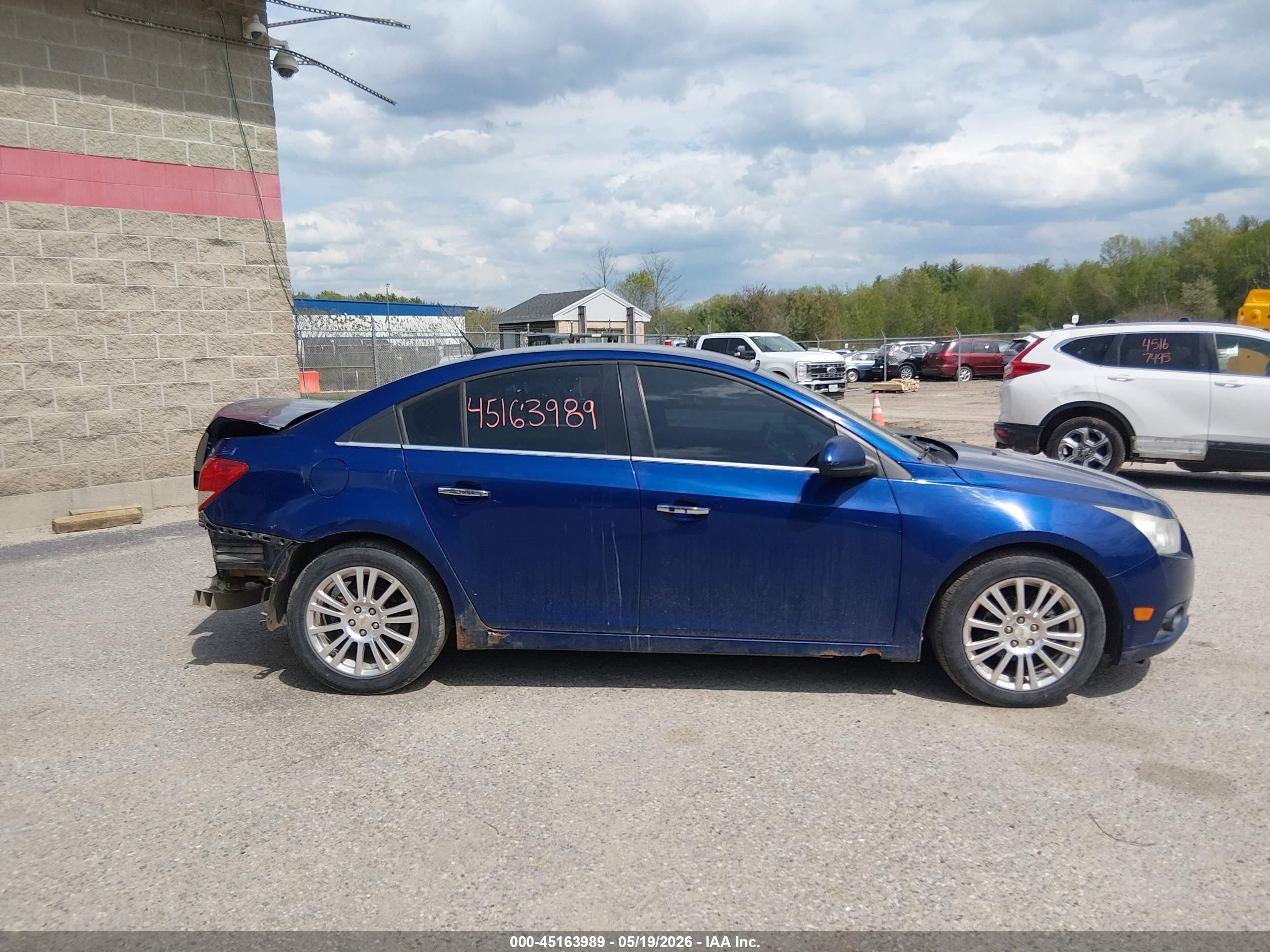 2012 Chevrolet Cruze Ltz Blue vin: 1G1PH5SC2C7281296