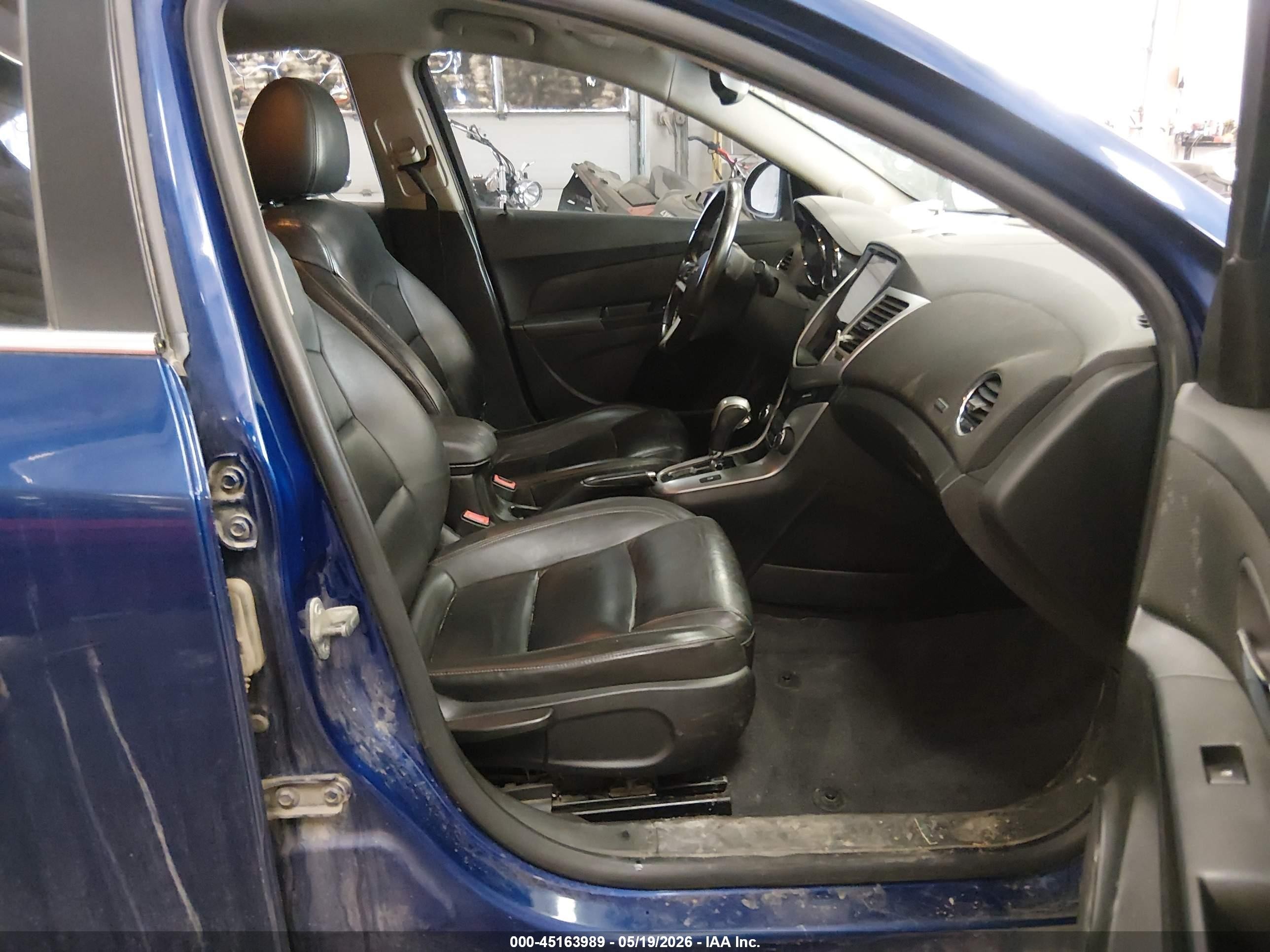 2012 Chevrolet Cruze Ltz Blue vin: 1G1PH5SC2C7281296